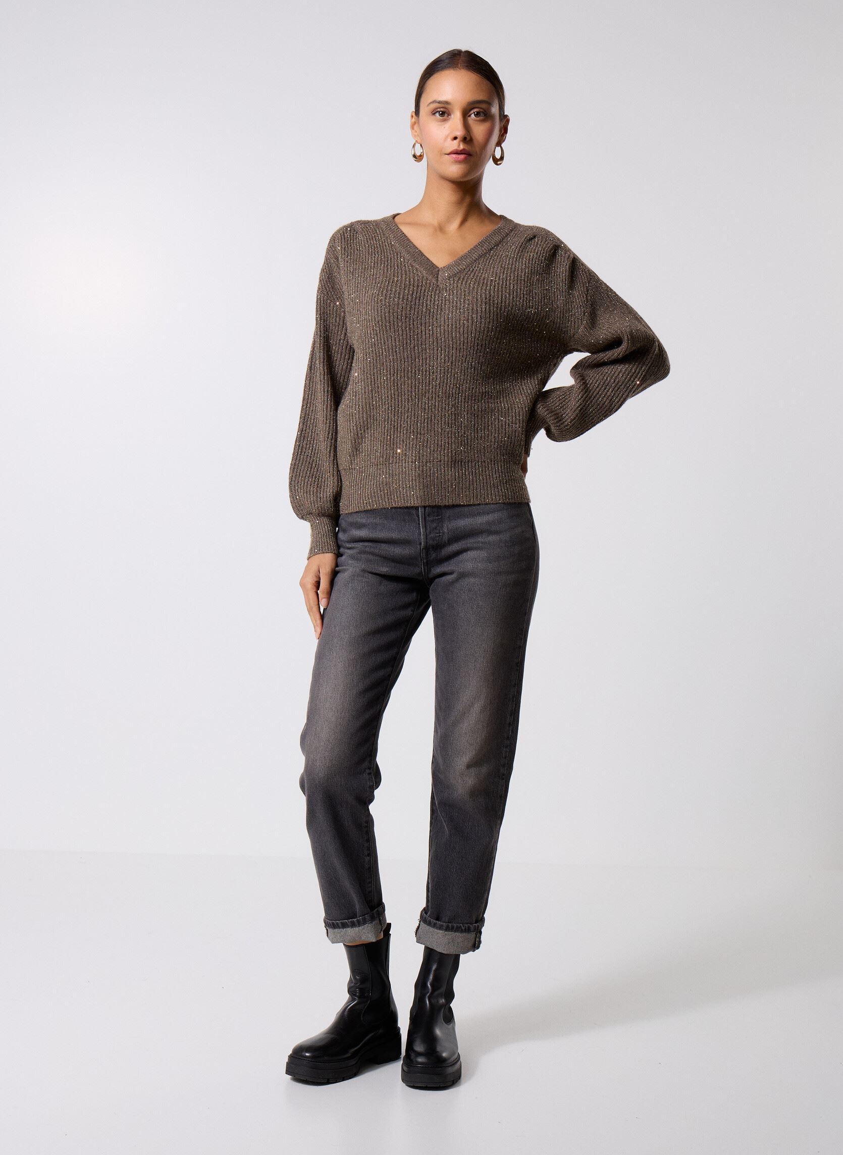 Pulls M140DN femme vert Molly Bracken Pulls M140DN femme vert KHAKI
