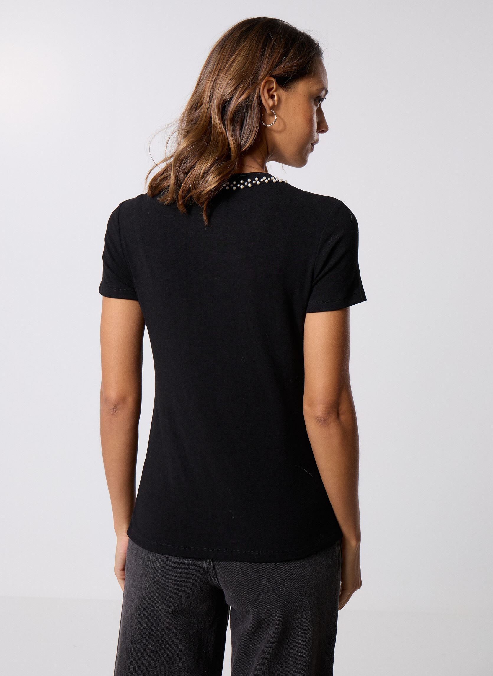 Kurzarm-T-Shirts M154DN damen schwarz Molly Bracken Kurzarm-T-Shirts M154DN damen schwarz BLACK