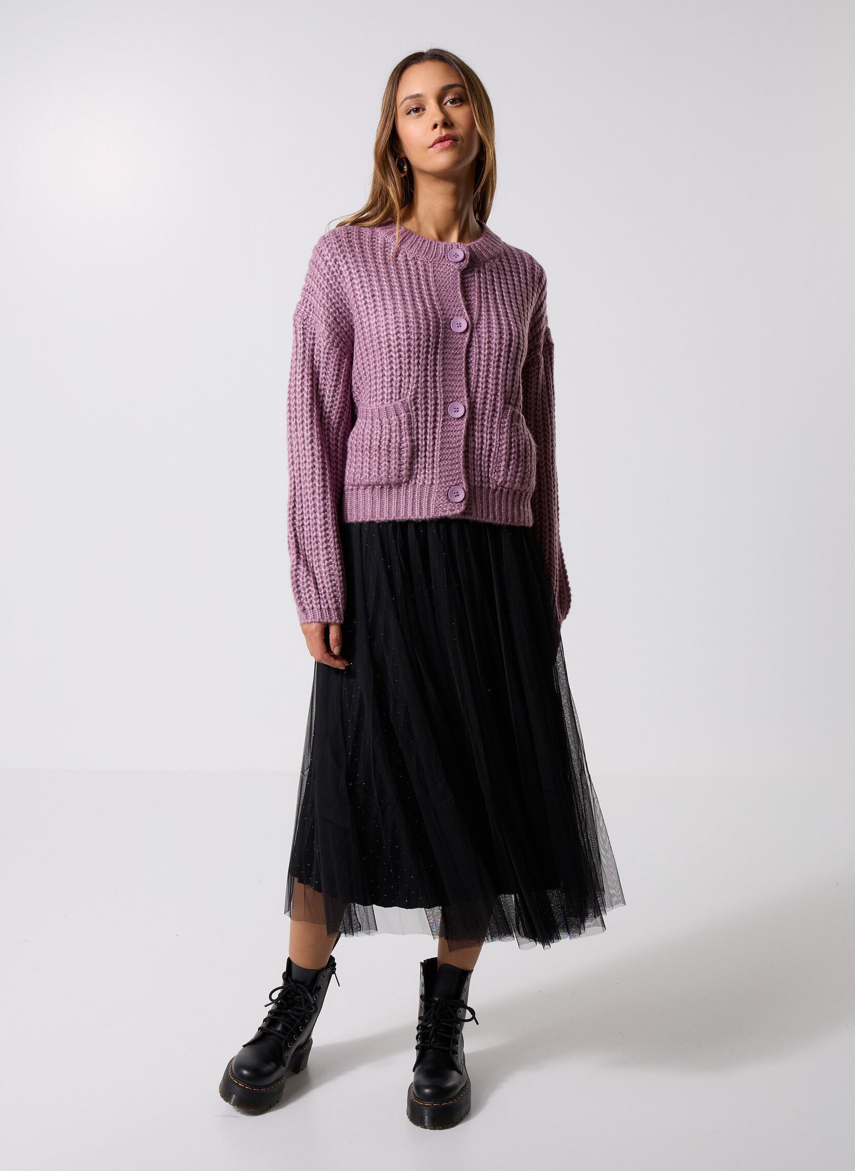 Vesten M157DN dames paars Molly Bracken Vesten M157DN dames paars MAUVE