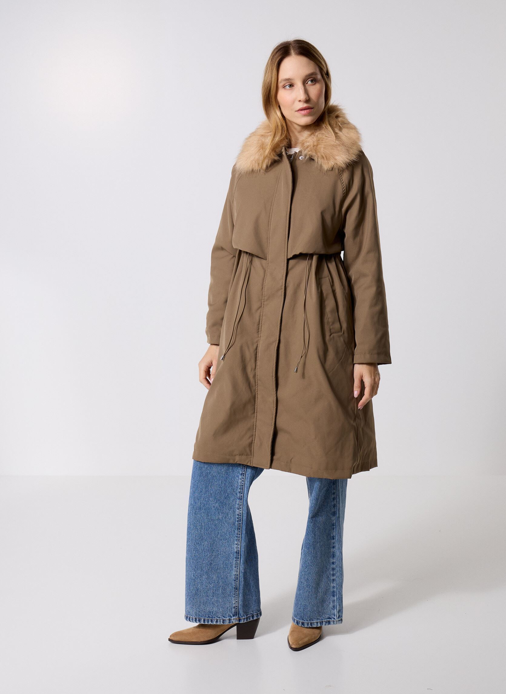 Winterjas OR169DH dames groen Molly Bracken Winterjas OR169DH dames groen KHAKI