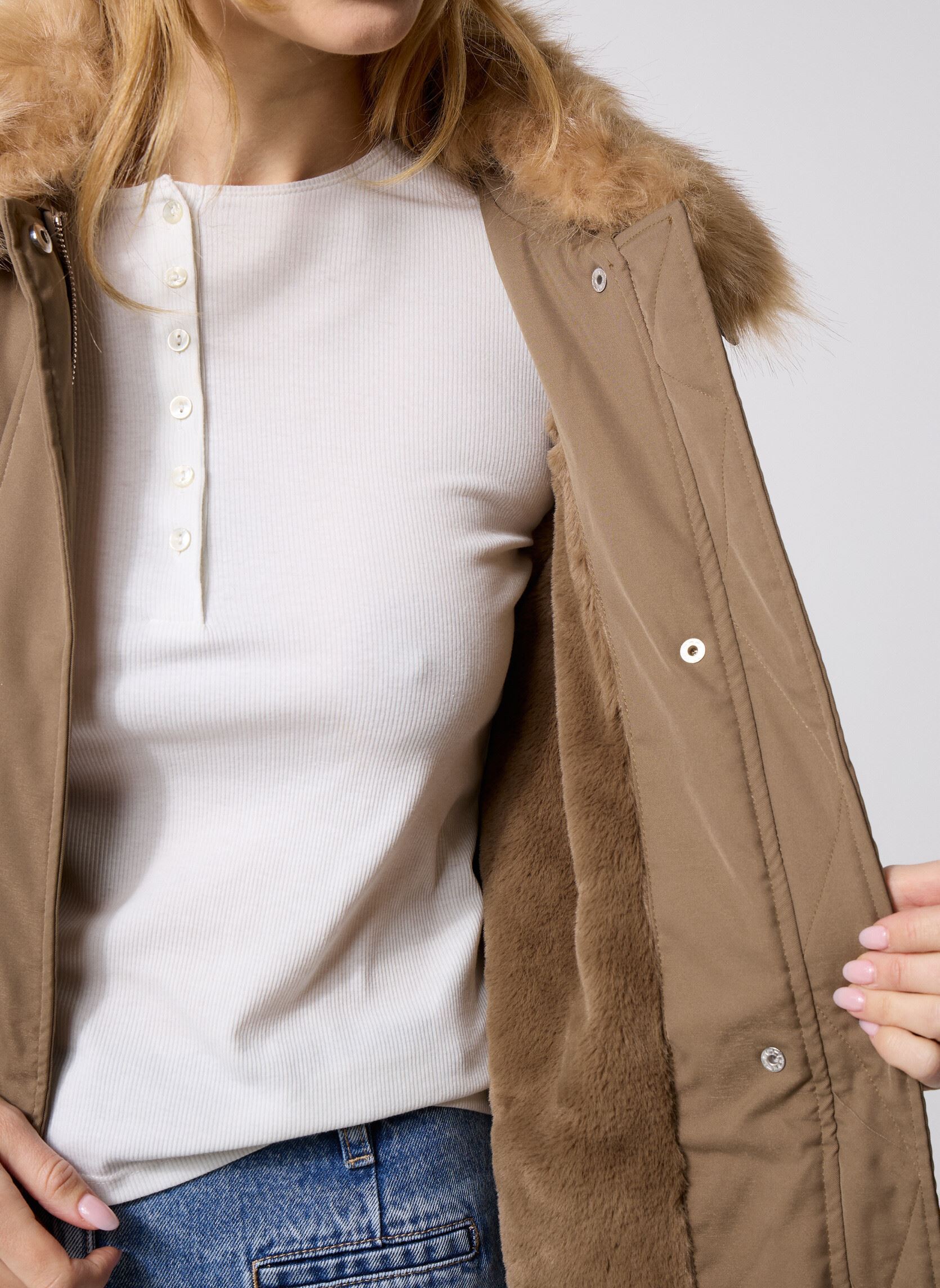 Winterjas OR169DH dames groen Molly Bracken Winterjas OR169DH dames groen KHAKI