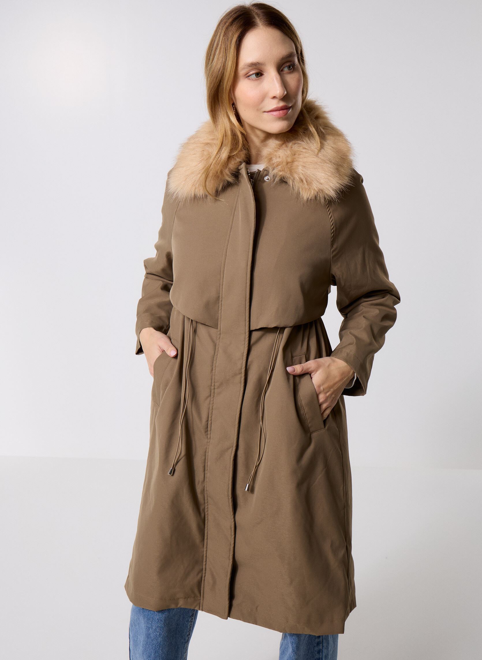 Winterjas OR169DH dames groen Molly Bracken Winterjas OR169DH dames groen KHAKI