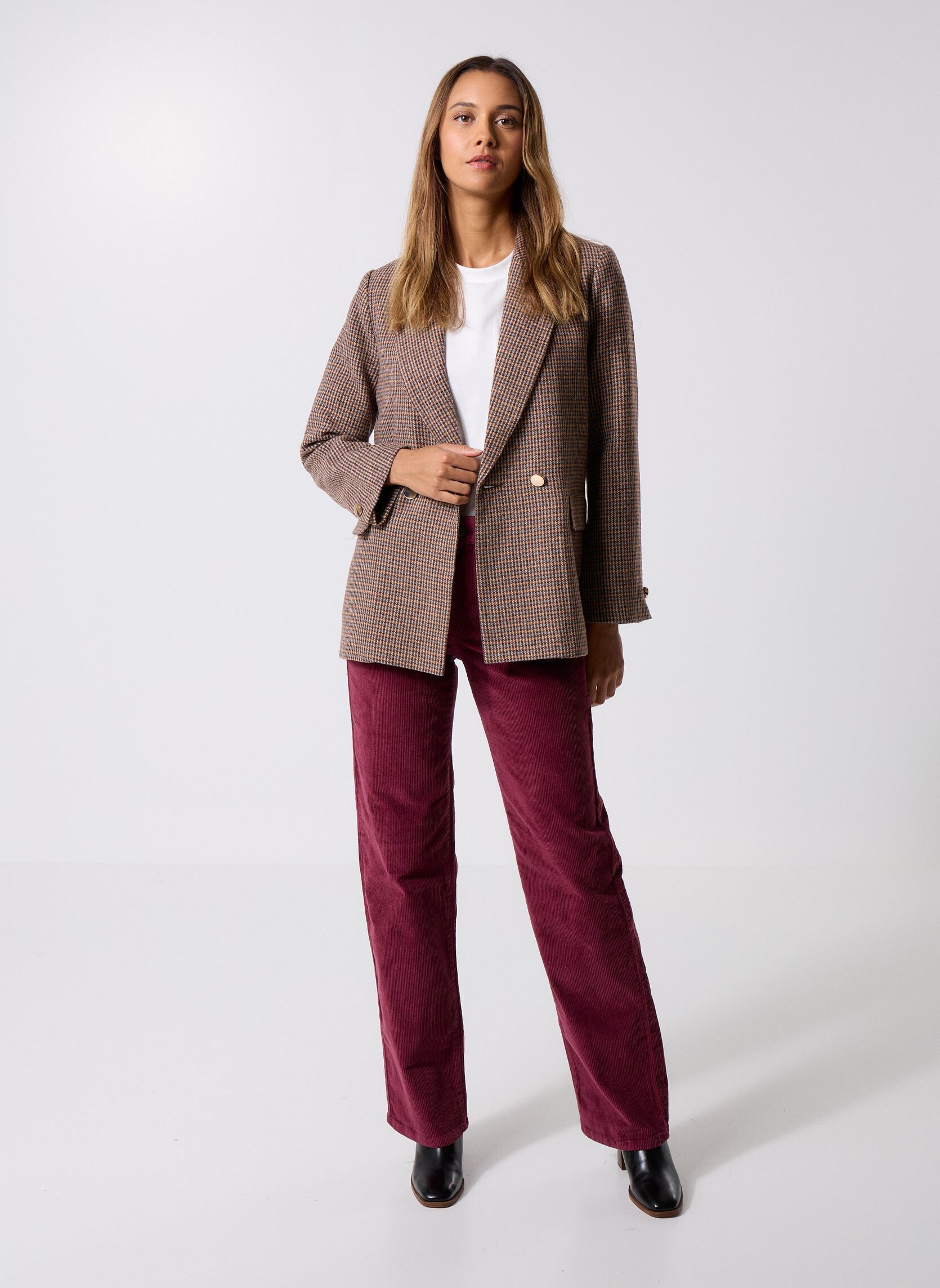 Blazer P1820DN dames bruin Molly Bracken Blazer P1820DN dames bruin BROWN
