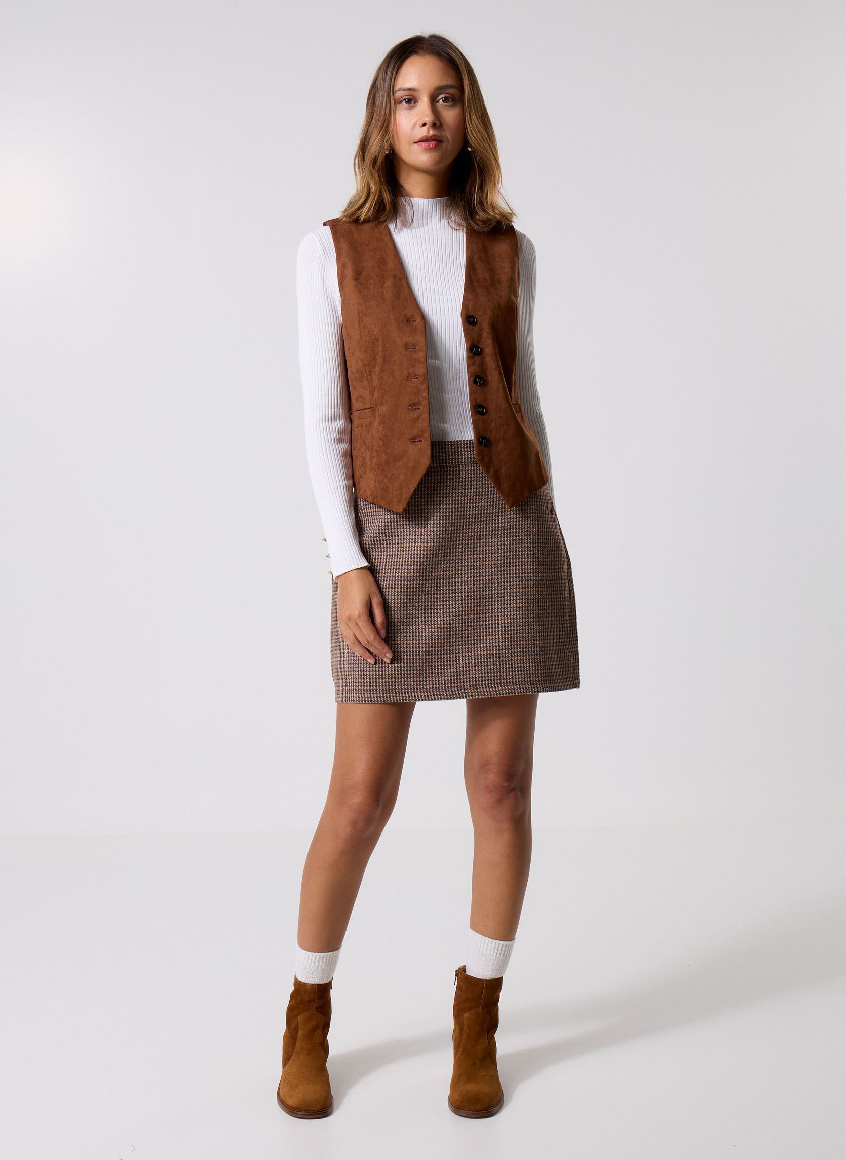 Jupes courtes P1821ADN femme marron Molly Bracken Jupes courtes P1821ADN femme marron BROWN