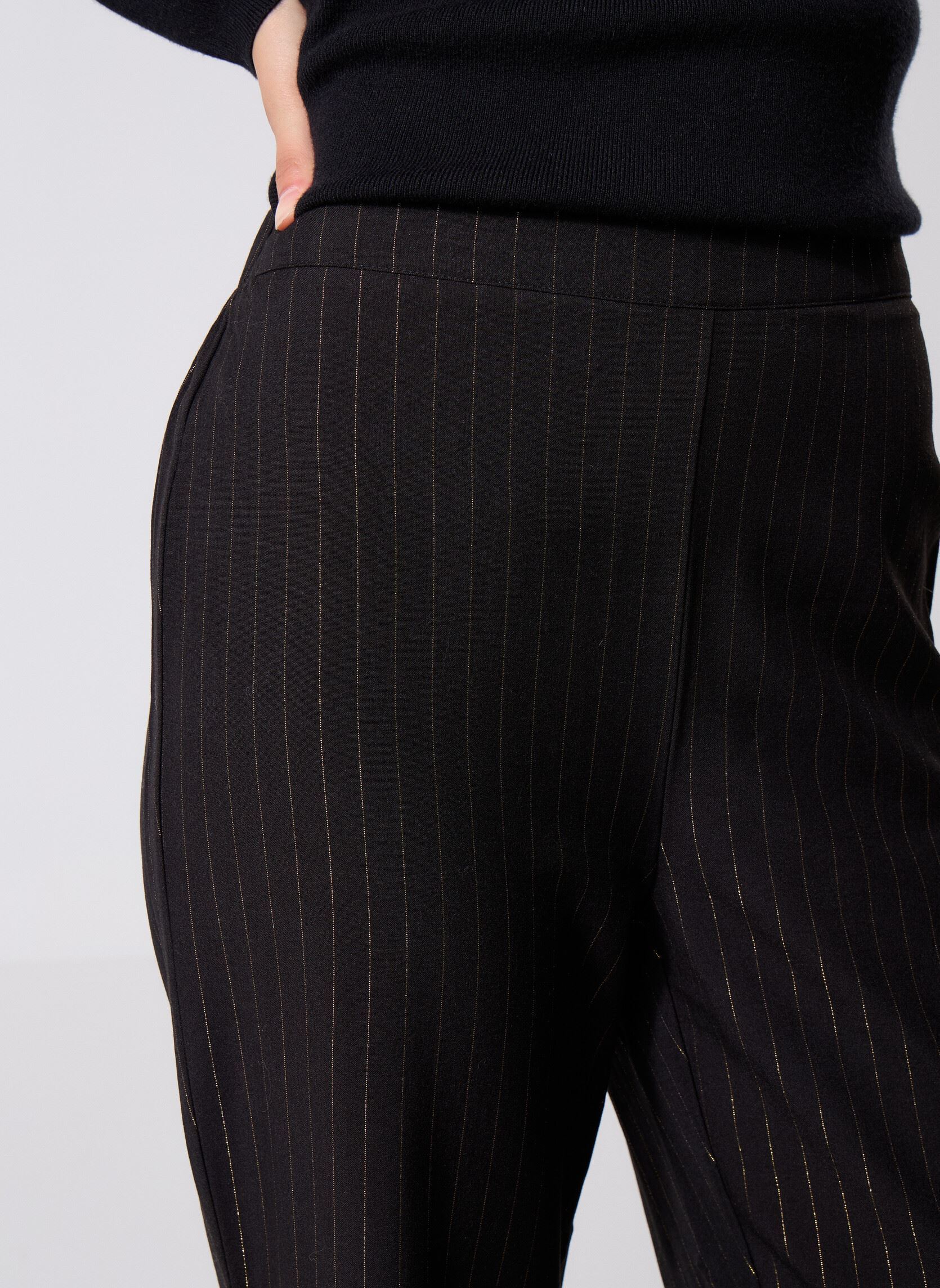 Pantaloni dritti PW114DH donna nero Molly Bracken Pantaloni dritti PW114DH donna nero BLACK