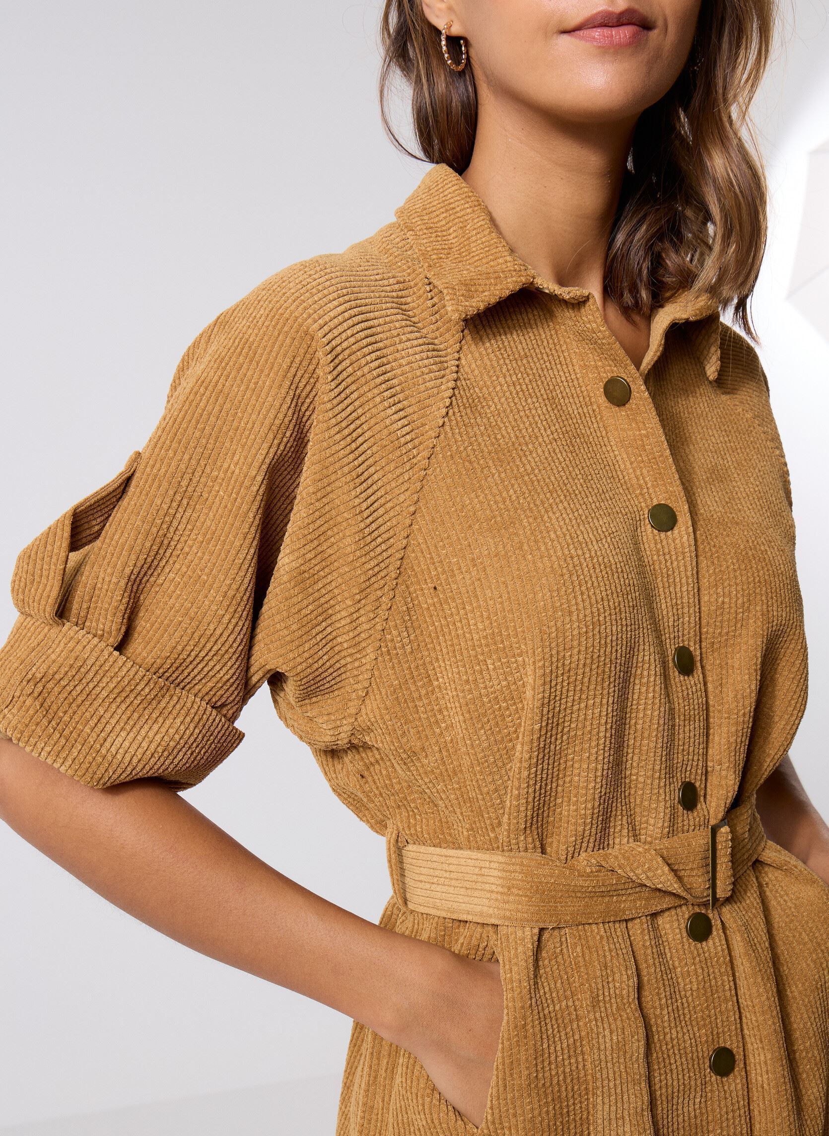 Hemdkleider T1526DN damen beige Molly Bracken Hemdkleider T1526DN damen beige BEIGE