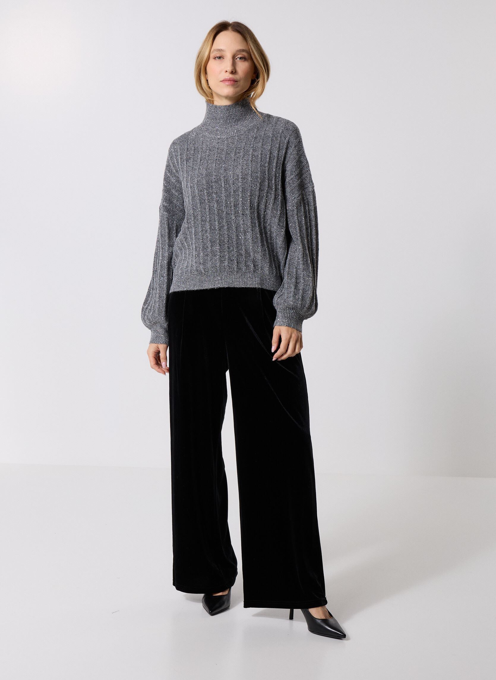 Truien T1662DN dames grijs Molly Bracken Truien T1662DN dames grijs DARK GREY