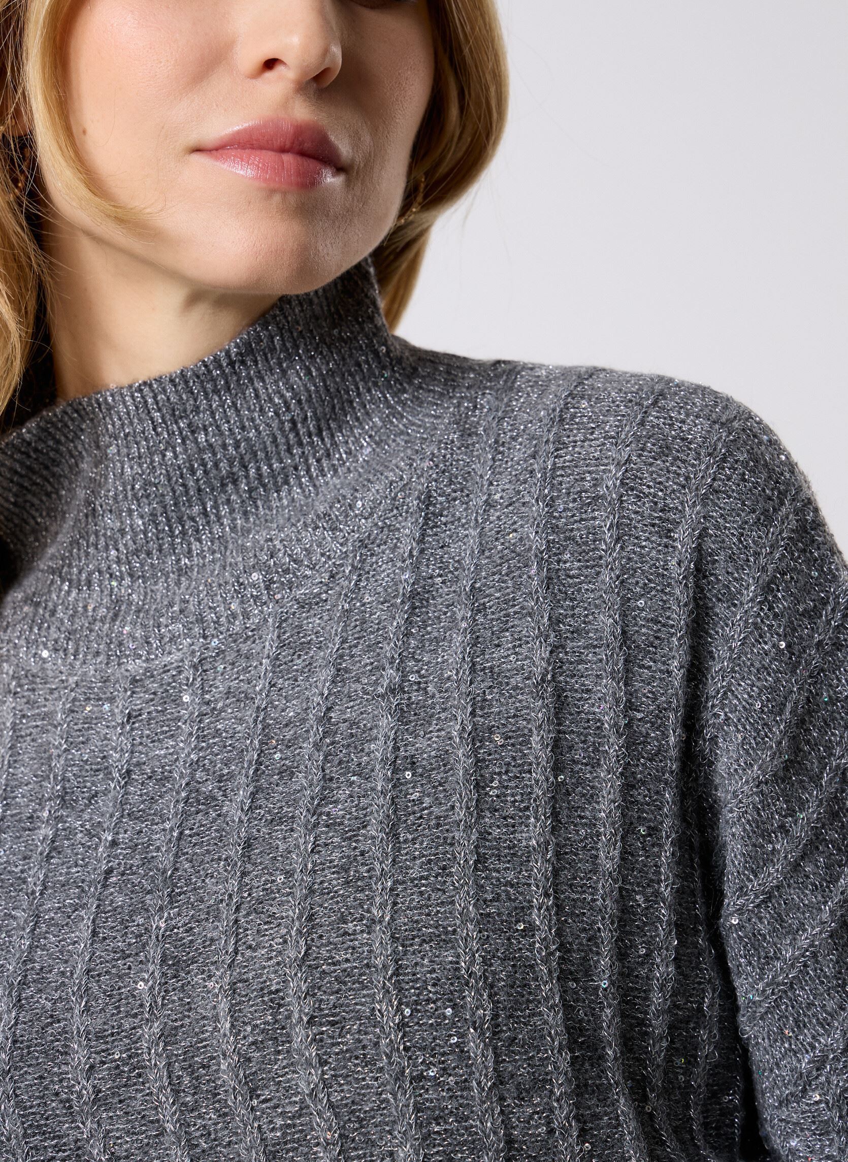 Truien T1662DN dames grijs Molly Bracken Truien T1662DN dames grijs DARK GREY