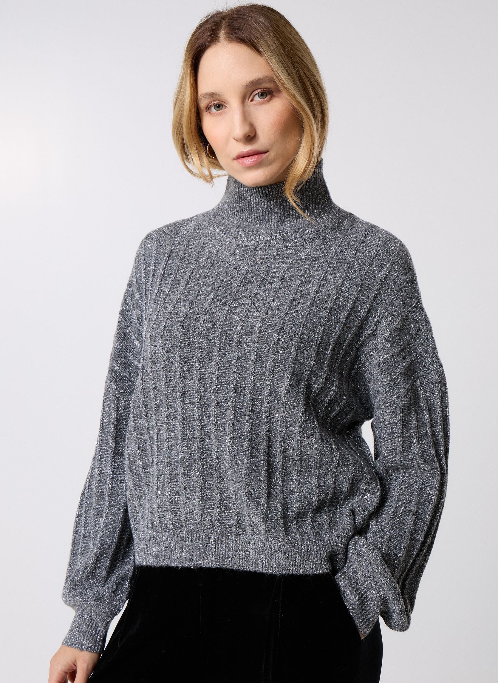 Truien T1662DN dames grijs Molly Bracken Truien T1662DN dames grijs DARK GREY