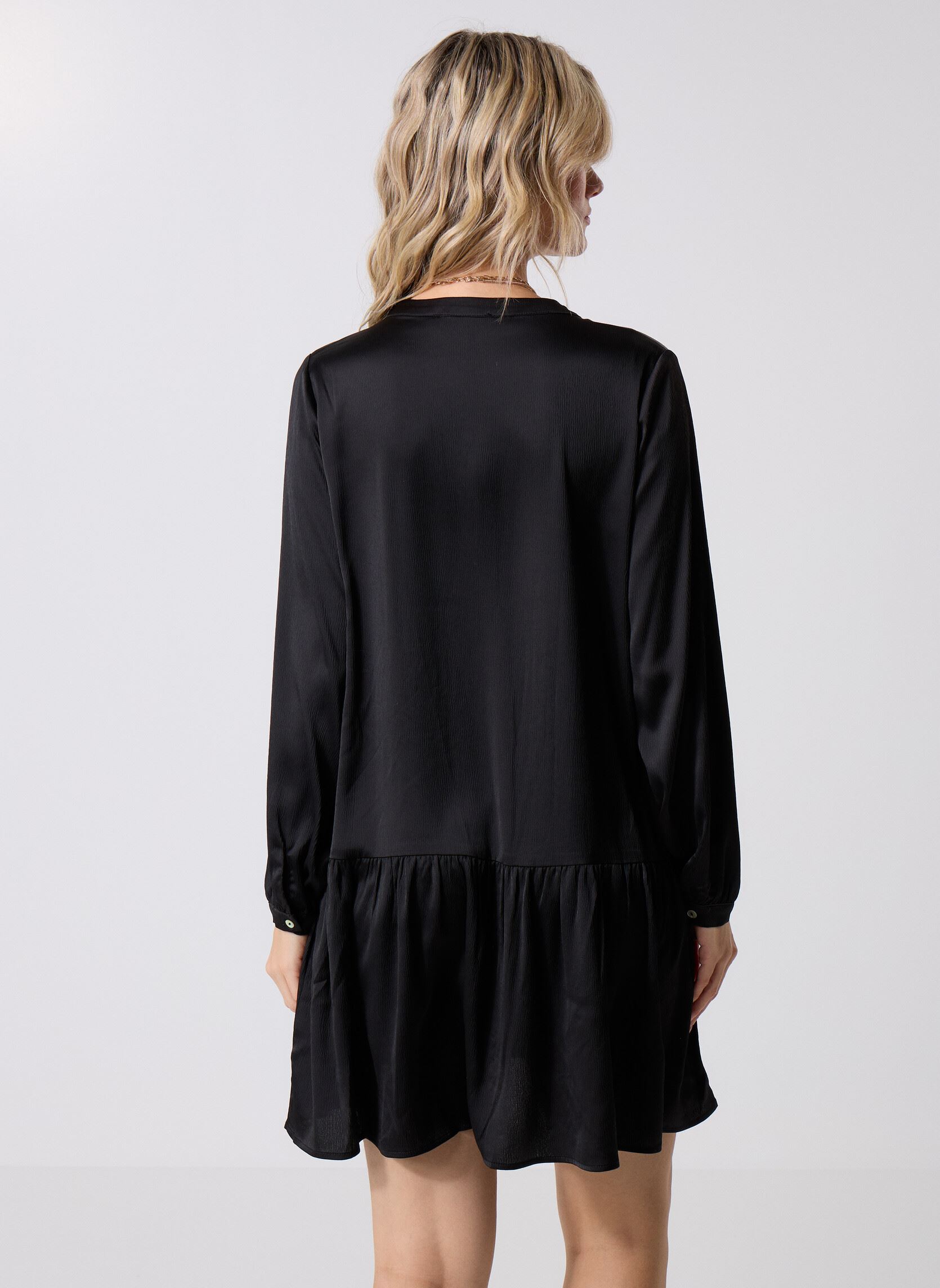 Overhemdjurken T2118DN dames zwart Molly Bracken Overhemdjurken T2118DN dames zwart BLACK