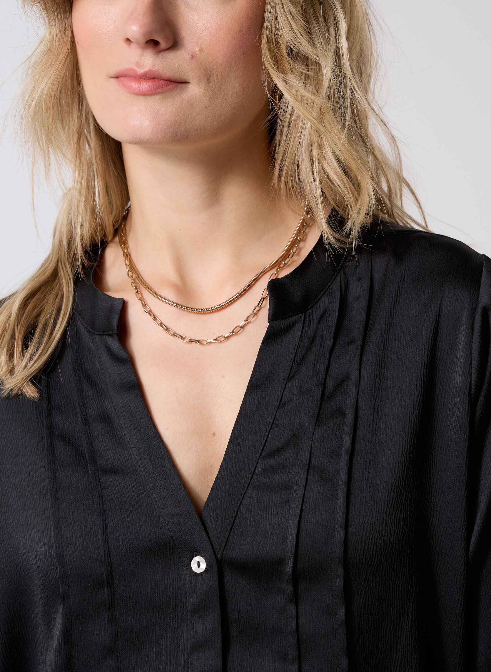 Overhemdjurken T2118DN dames zwart Molly Bracken Overhemdjurken T2118DN dames zwart BLACK
