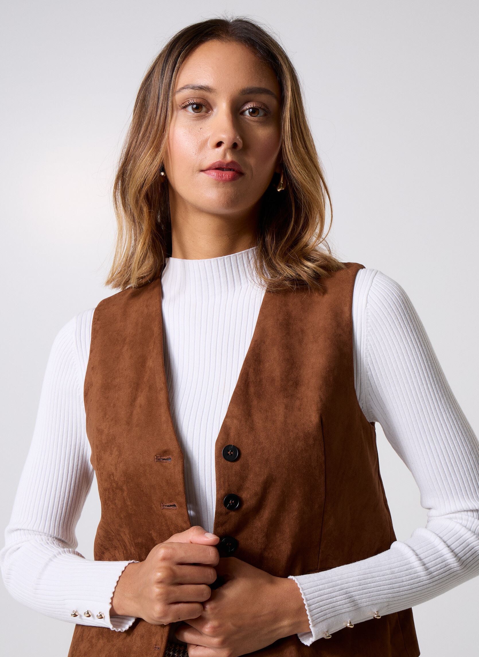 Vestes sans manches T2138DH femme marron Molly Bracken Vestes sans manches T2138DH femme marron BROWN