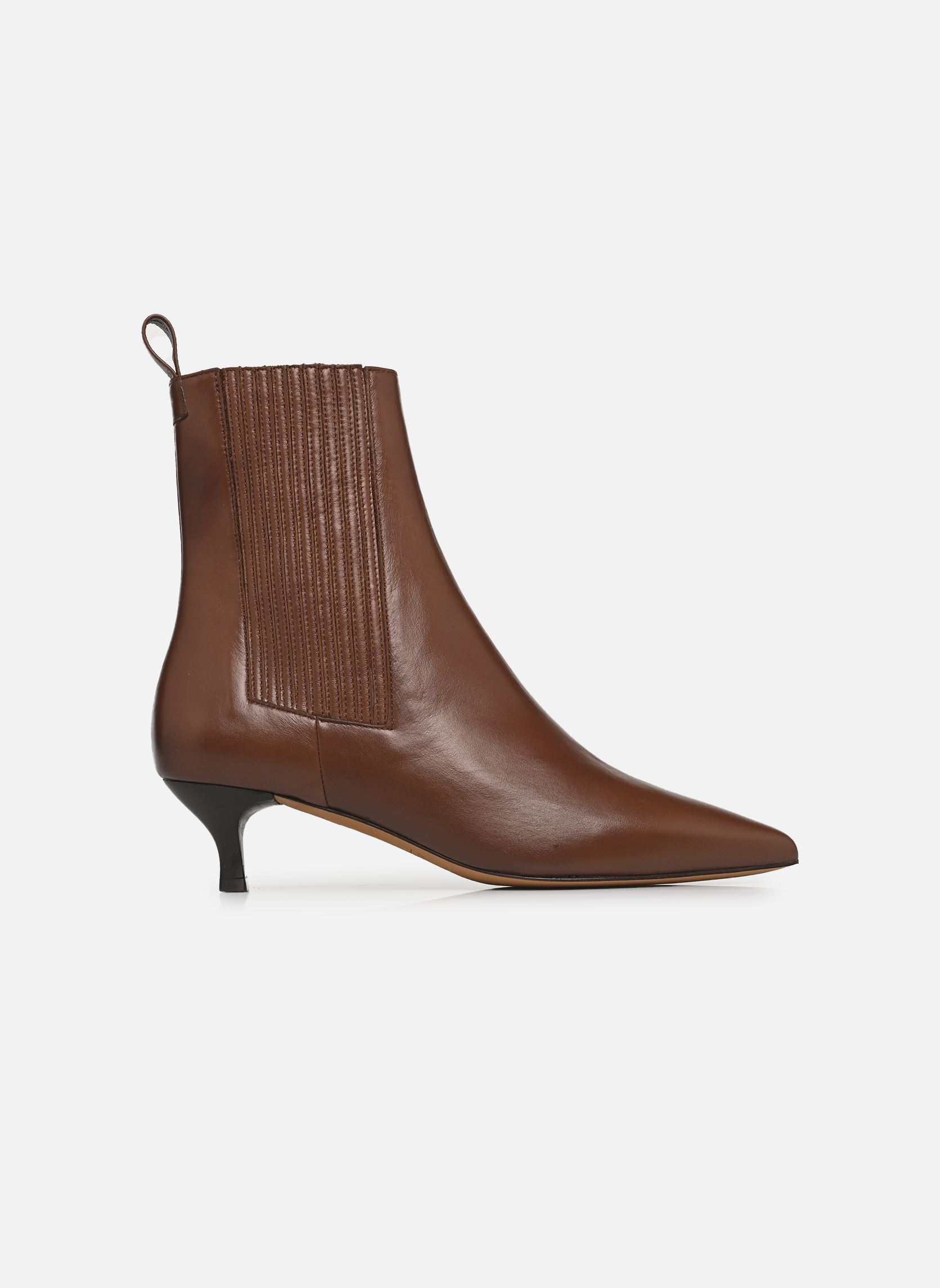 Bottines et boots Kamila Nappa femme marron Anthology Paris Bottines et boots Kamila Nappa femme marron CHOCOLAT