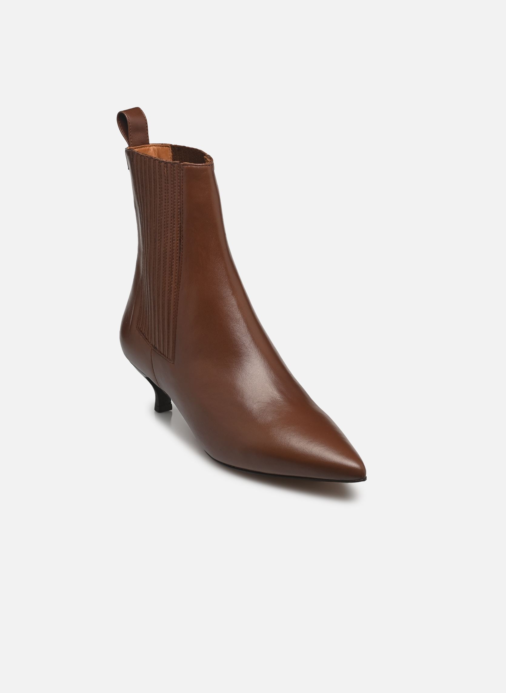 Bottines et boots Kamila Nappa femme marron Anthology Paris Bottines et boots Kamila Nappa femme marron CHOCOLAT