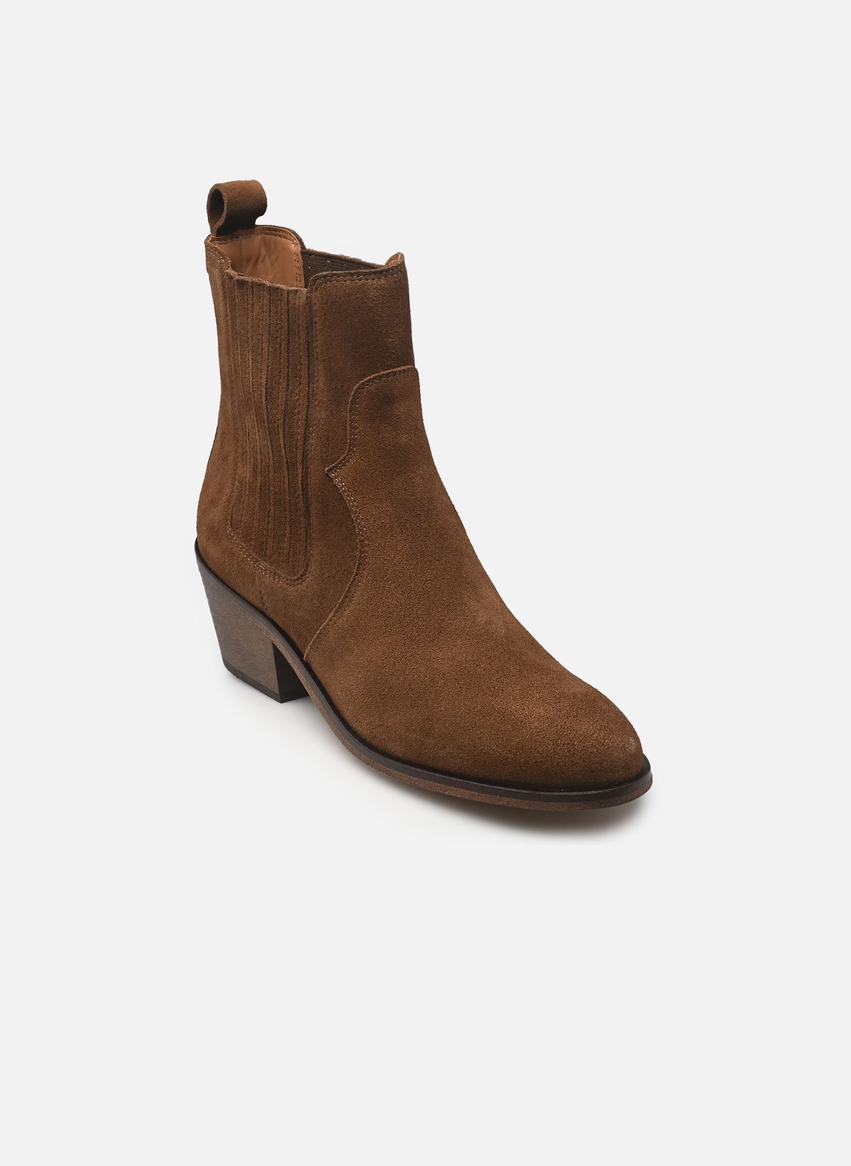 Cowboy boots Sofia Daim dames bruin Anthology Paris Cowboy boots Sofia Daim dames bruin TABAC 409