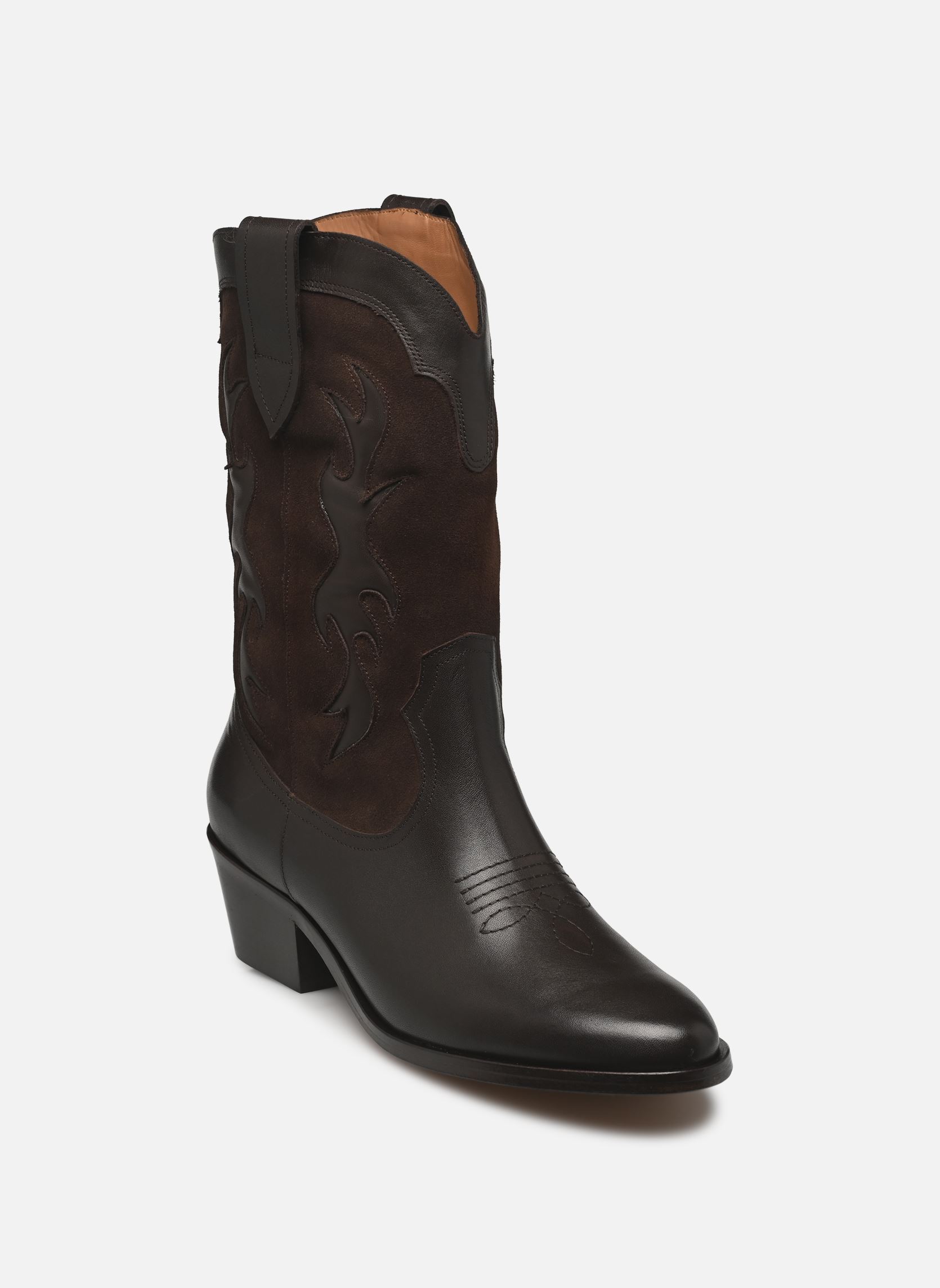 Bottines santiags Wanda Alfa femme noir Anthology Paris Bottines santiags Wanda Alfa femme noir CASTANO/COFFEE