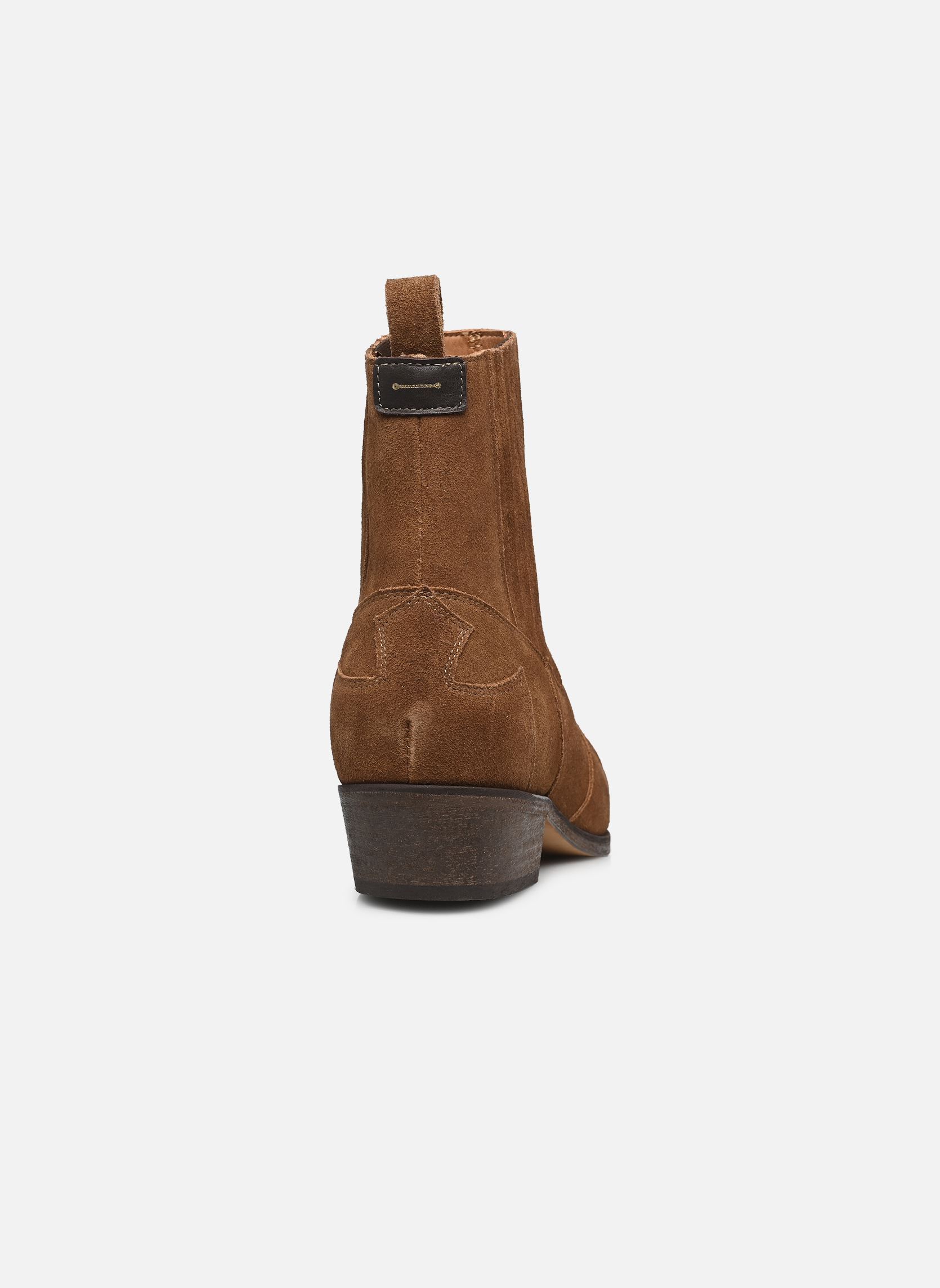 Cowboy-Stiefeletten Tya Daim damen braun Anthology Paris Cowboy-Stiefeletten Tya Daim damen braun TABAC 409