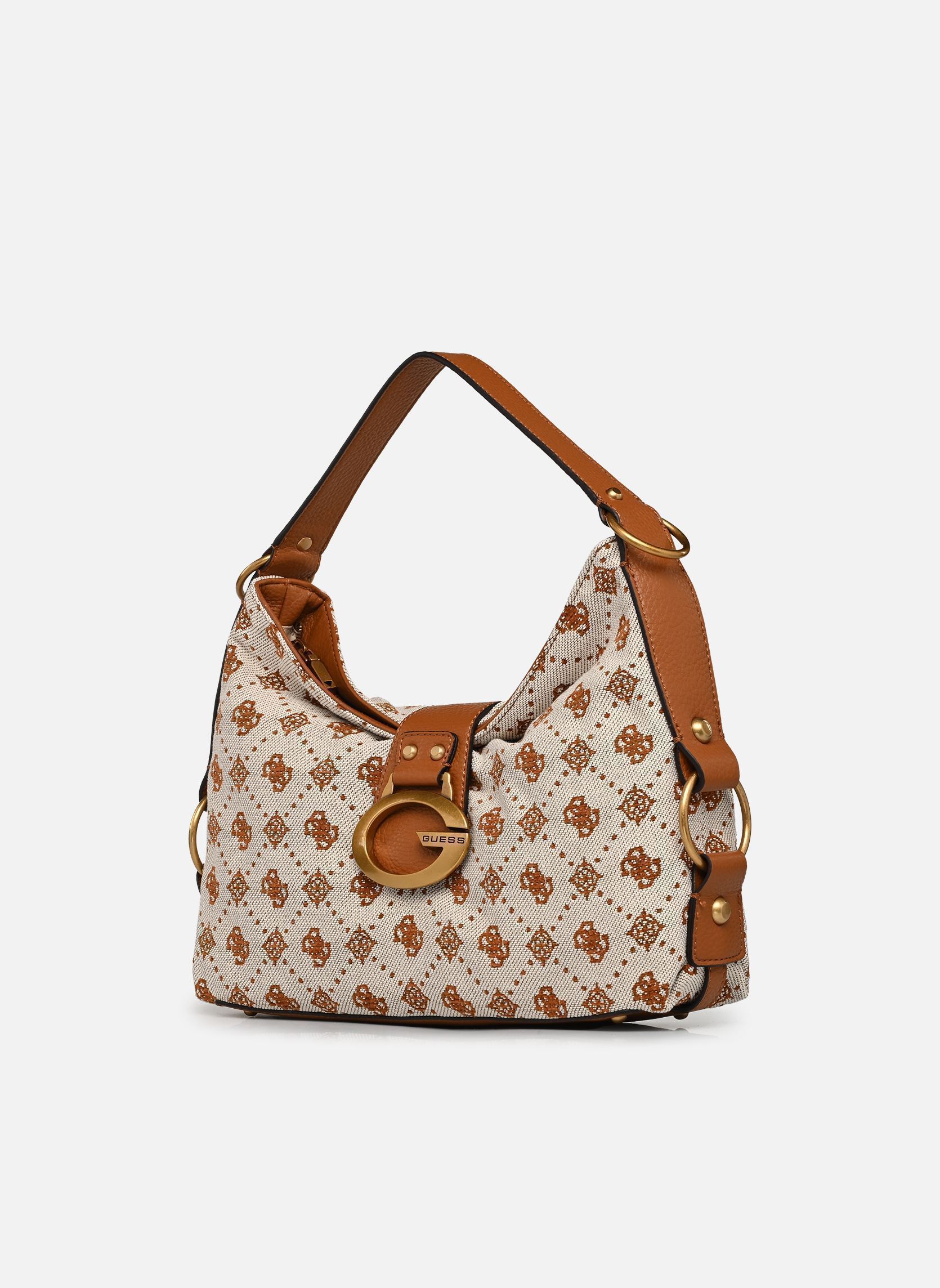 Umhängetaschen Camden Shoulder Bag damen braun Guess Umhängetaschen Camden Shoulder Bag damen braun COGNAC LOGO