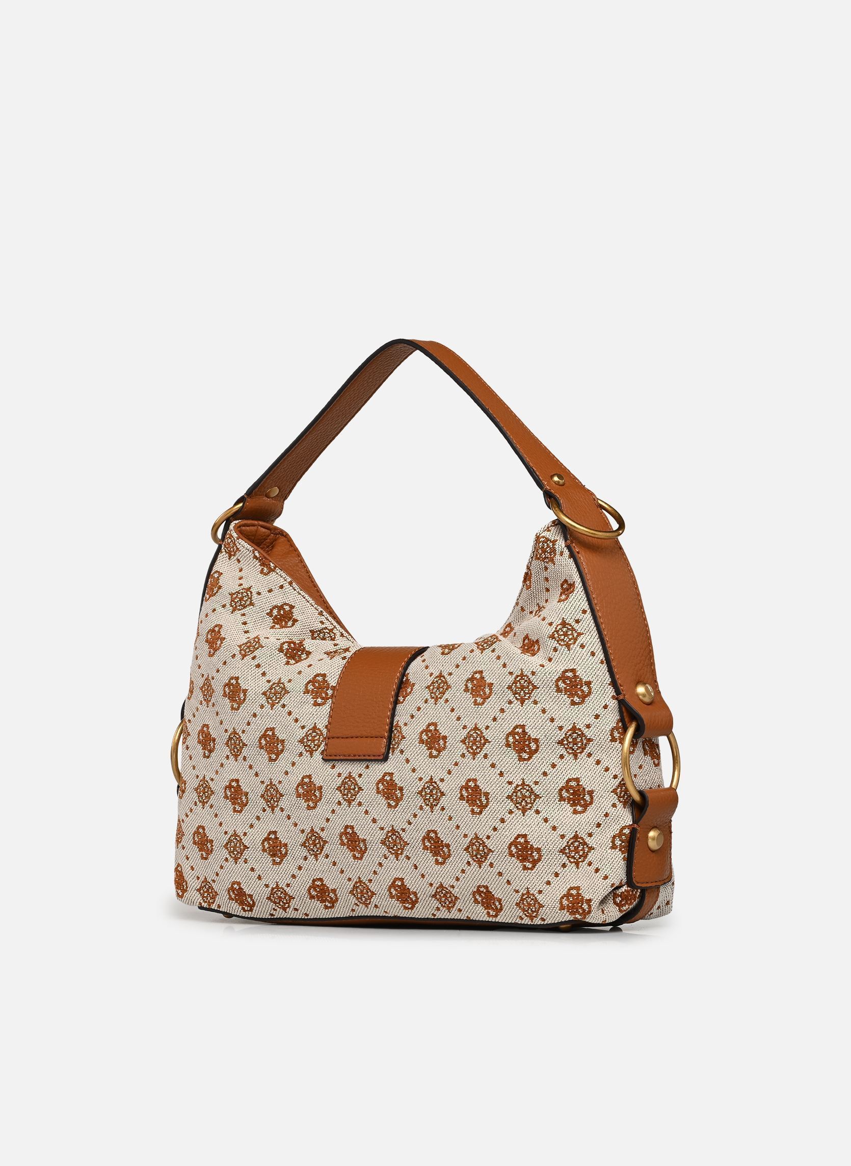 Umhängetaschen Camden Shoulder Bag damen braun Guess Umhängetaschen Camden Shoulder Bag damen braun COGNAC LOGO
