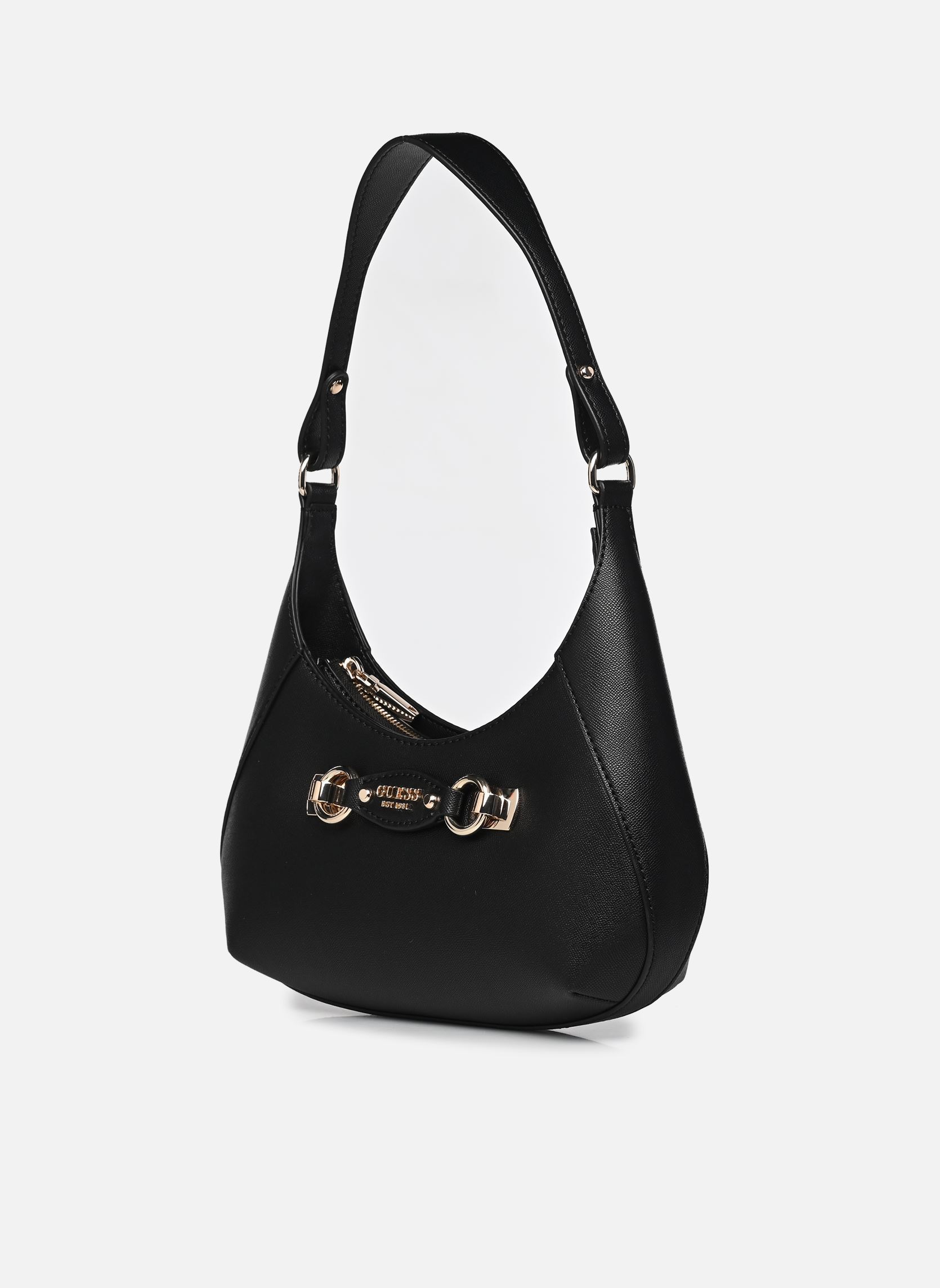 Schoudertassen Mimina Top Zip Shoulder Bag dames zwart Guess Schoudertassen Mimina Top Zip Shoulder Bag dames zwart BLACK