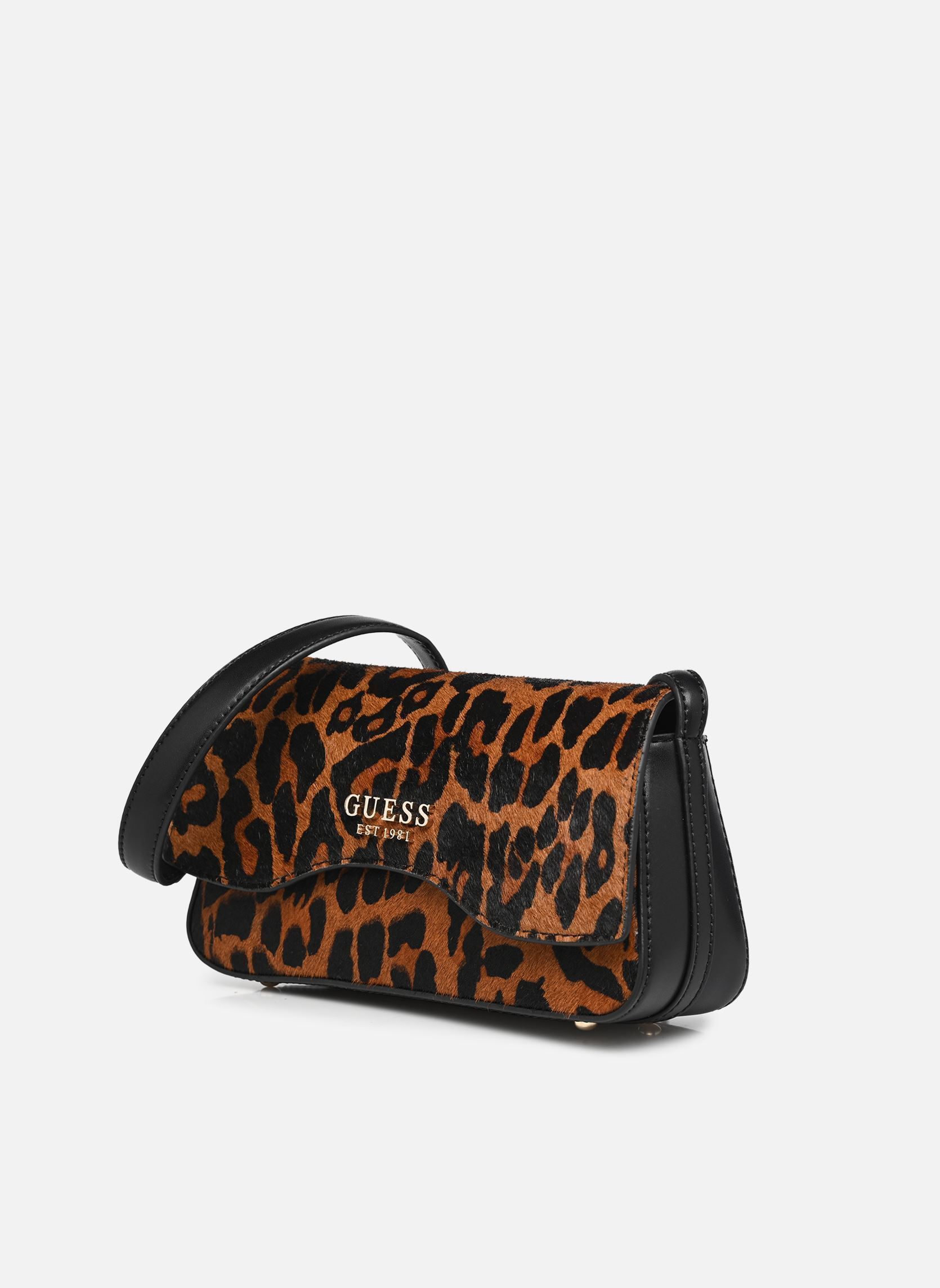 Schoudertassen Domitilla Flap Shoulder Bag dames bruin Guess Schoudertassen Domitilla Flap Shoulder Bag dames bruin LEOPARD