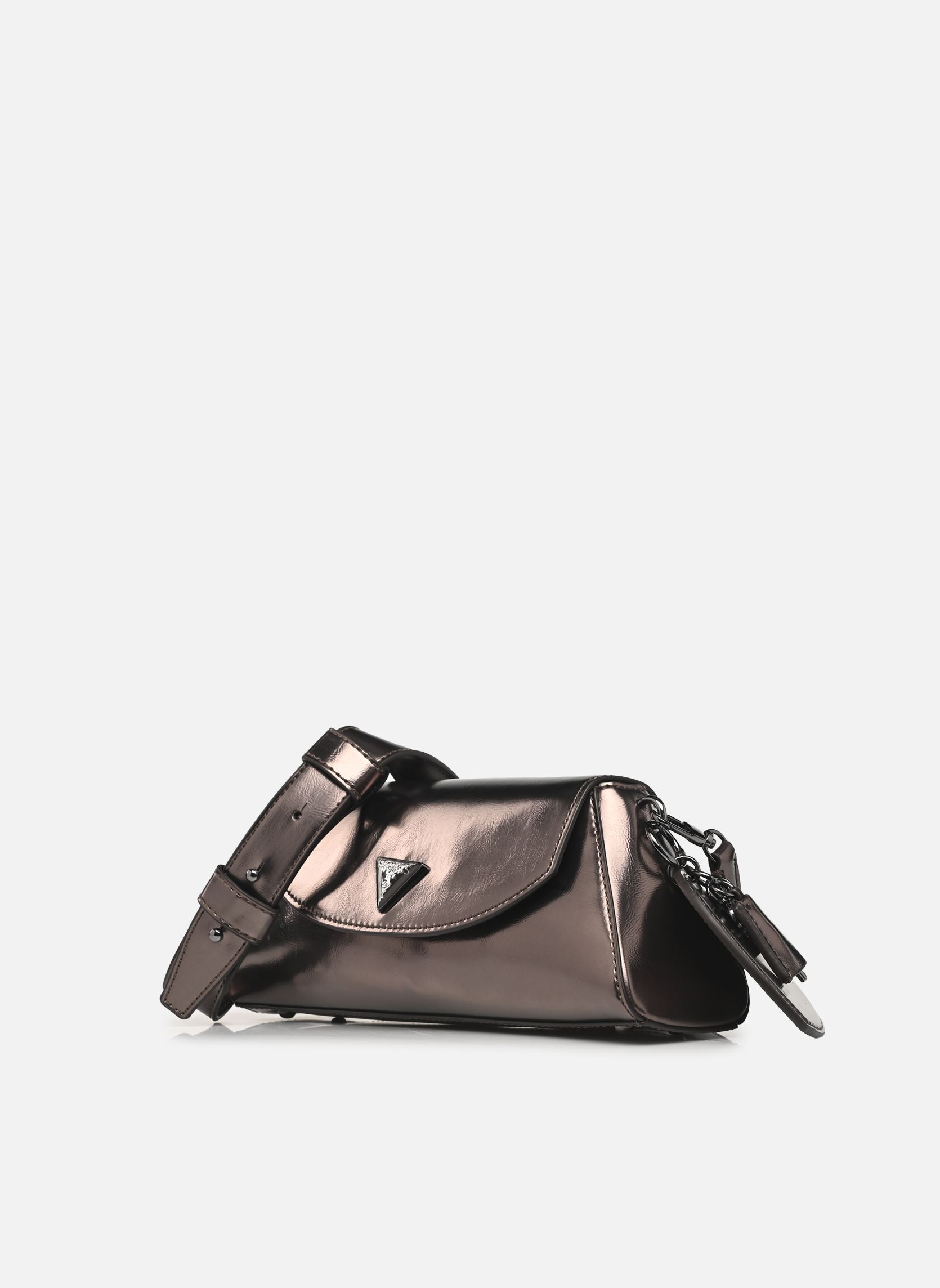 Umhängetaschen Bolena Flap Shoulder Bag damen silber Guess Umhängetaschen Bolena Flap Shoulder Bag damen silber PEWTER