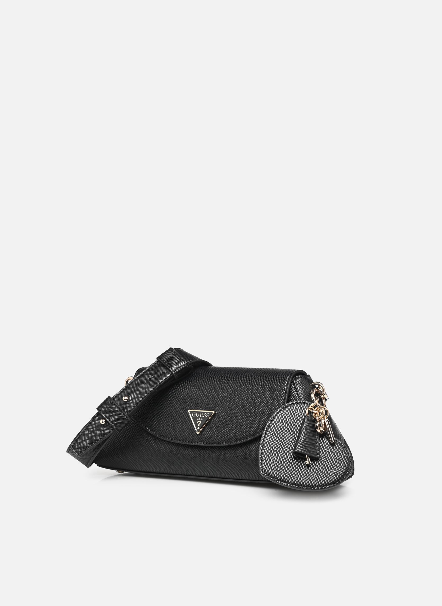 Schoudertassen Bolena Flap Shoulder Bag dames zwart Guess Schoudertassen Bolena Flap Shoulder Bag dames zwart BLACK