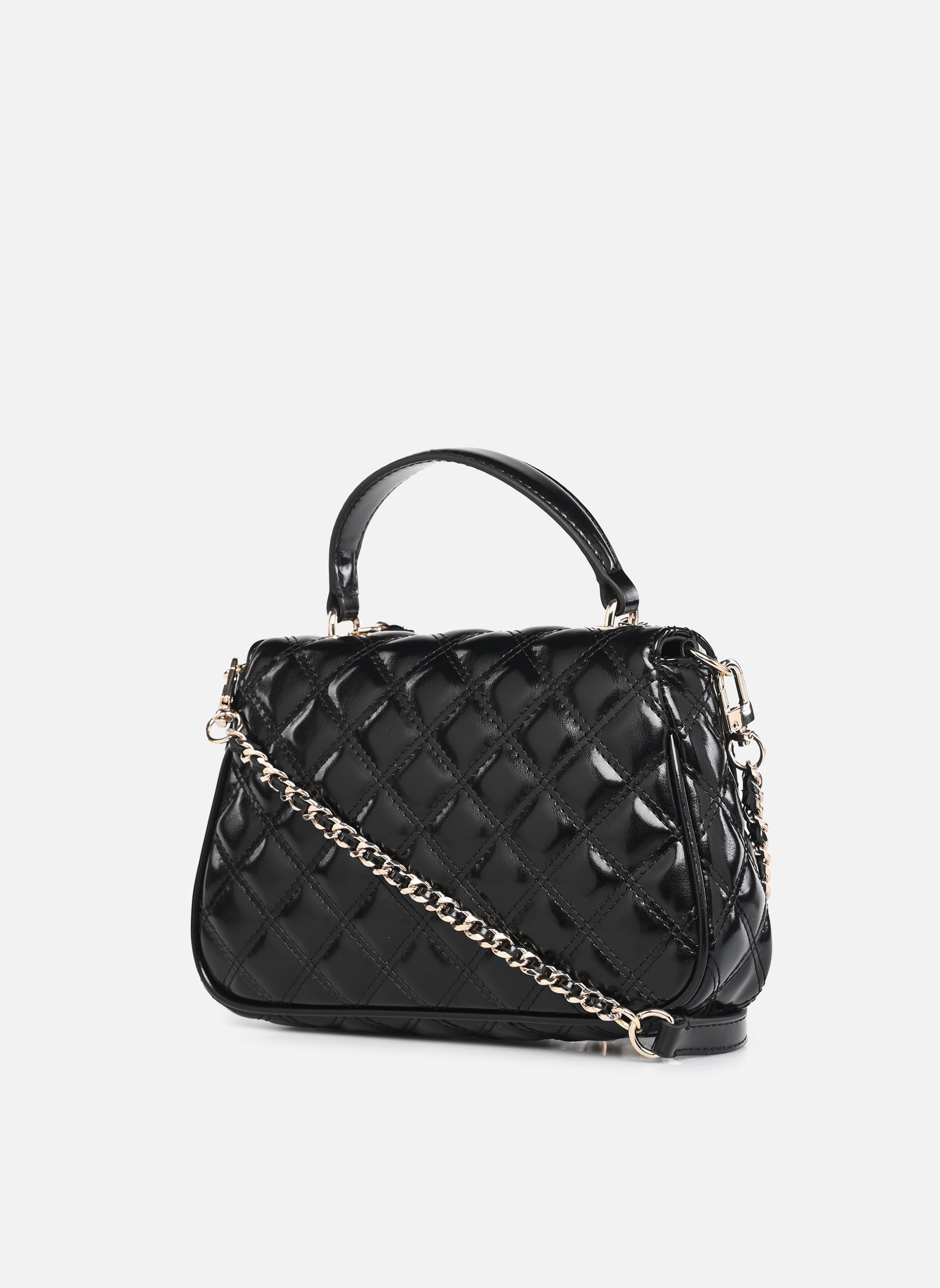 Schoudertassen Giully Ii Top Handle Flap dames zwart Guess Schoudertassen Giully Ii Top Handle Flap dames zwart BLACK