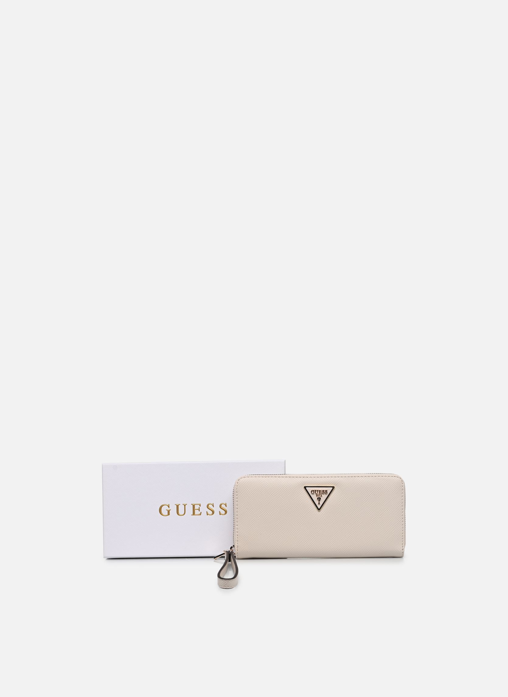 Portemonnees Laurel Ii Slg Large Zip Around dames wit Guess Portemonnees Laurel Ii Slg Large Zip Around dames wit BONE