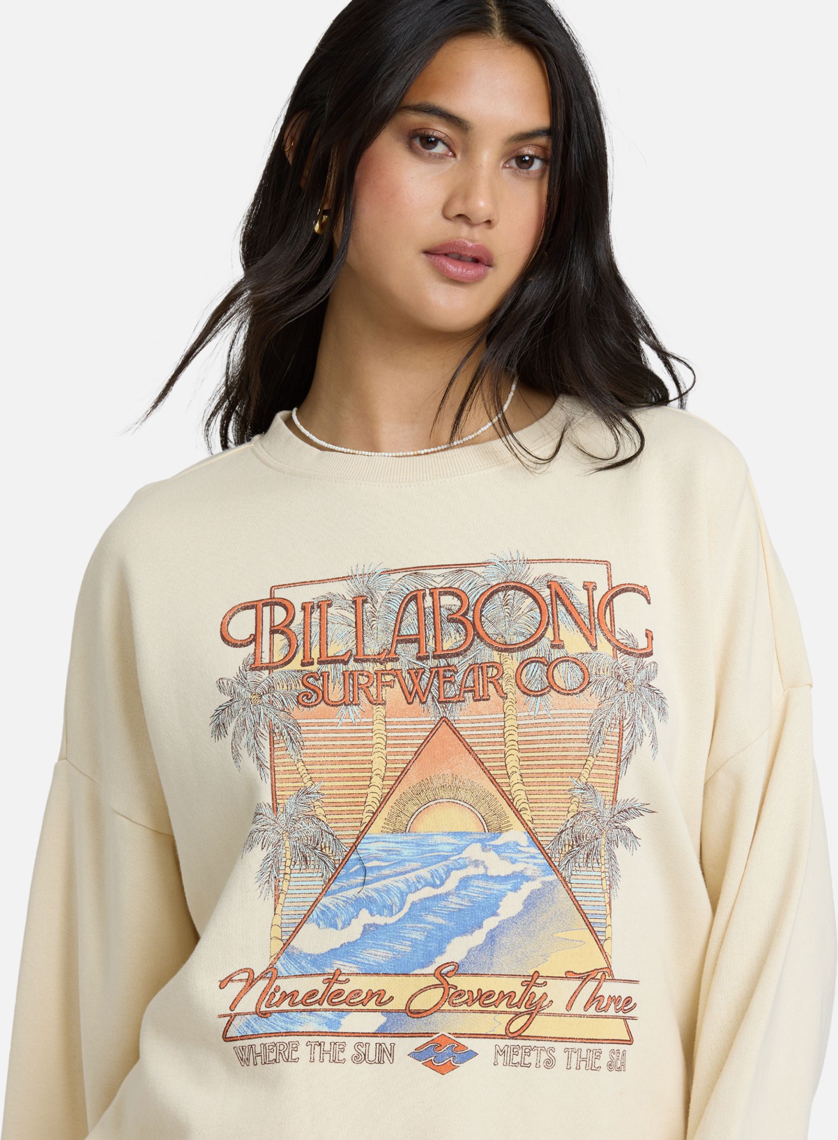 Sweats à capuche Sweat à capuche ECHO femme beige Billabong Sweats à capuche Sweat à capuche ECHO femme beige Beige chiné