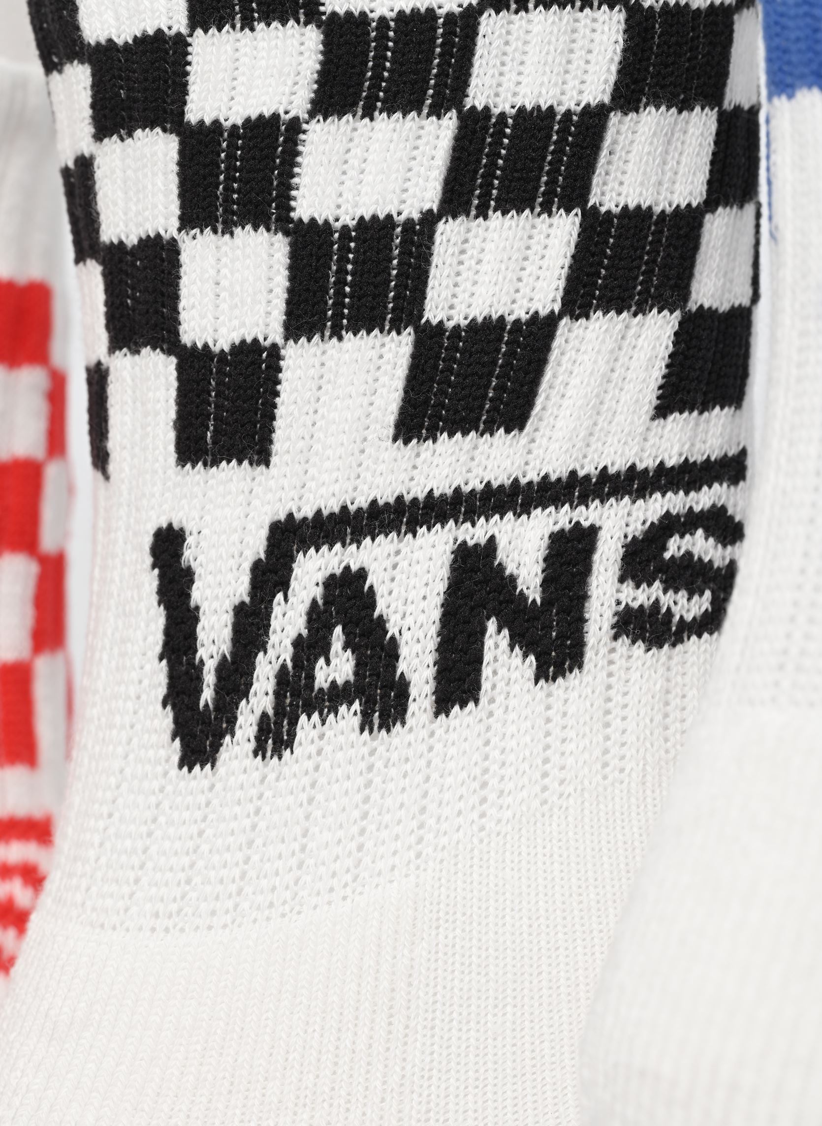 Chaussettes Classic Check Crew Junior garçon blanc Vans Chaussettes Classic Check Crew Junior garçon blanc WHITE