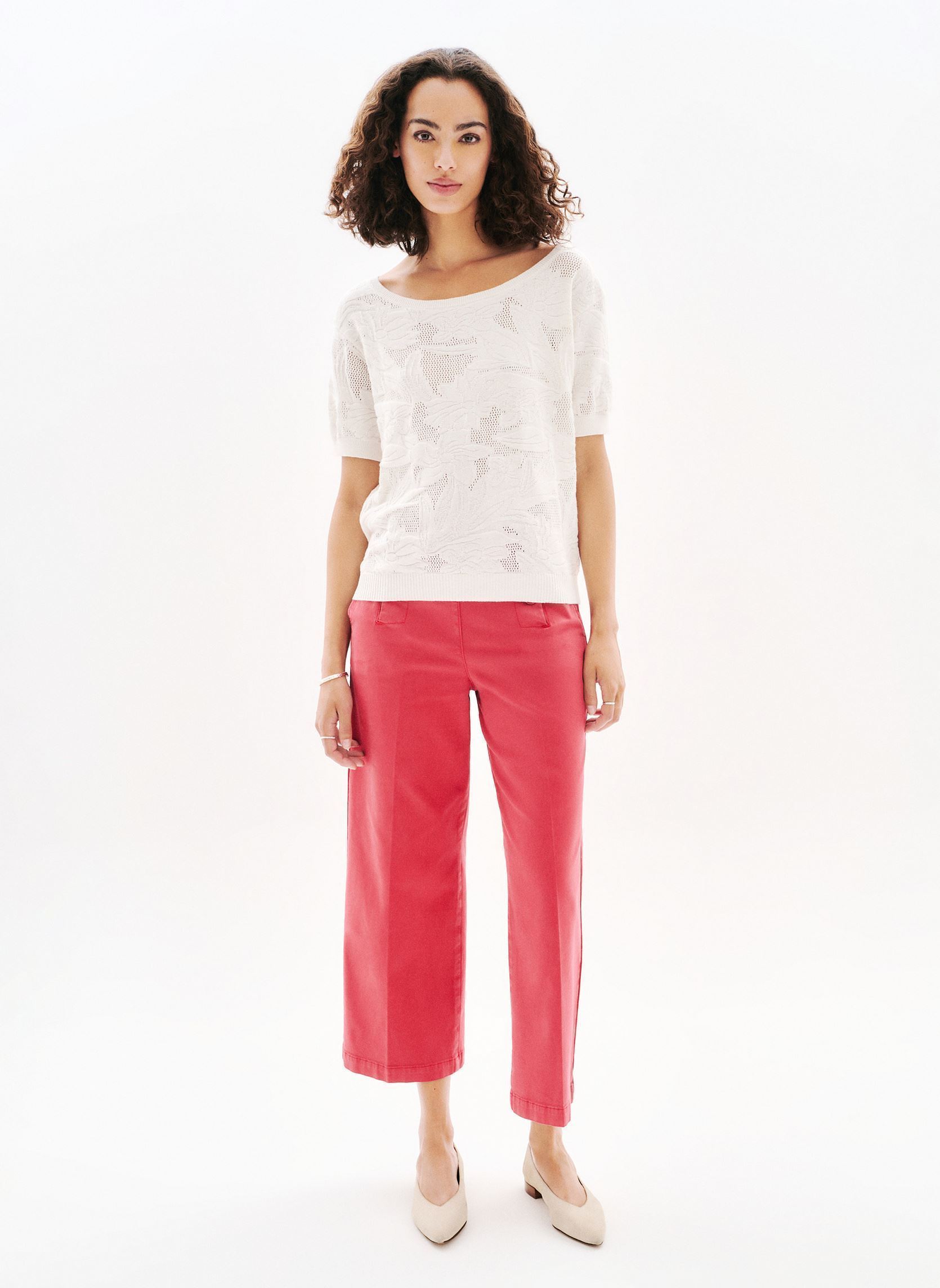 Pullover 252K-MIALIE damen weiß Caroll Pullover 252K-MIALIE damen weiß LUCENT WHITE