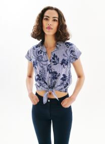 Chemises manches courtes 252C-CLIVIO2 femme bleu