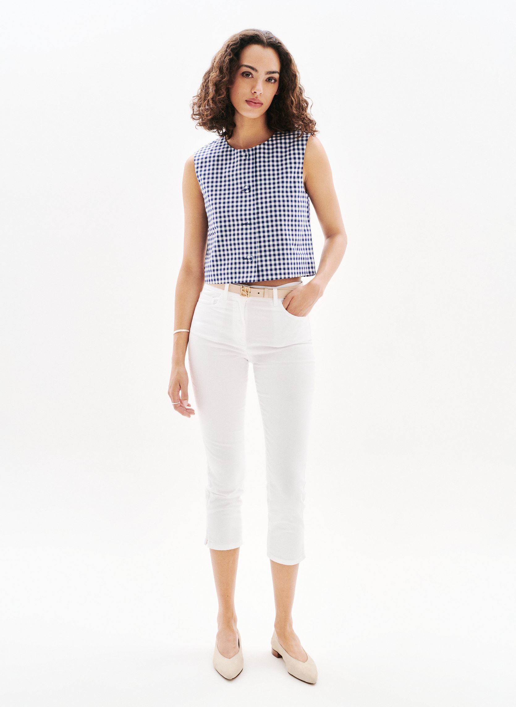 Korte mouw overhemden 252C-CNOEMIE1 dames blauw Caroll Korte mouw overhemden 252C-CNOEMIE1 dames blauw CRLIMP/AQUA BLUE/VICHY