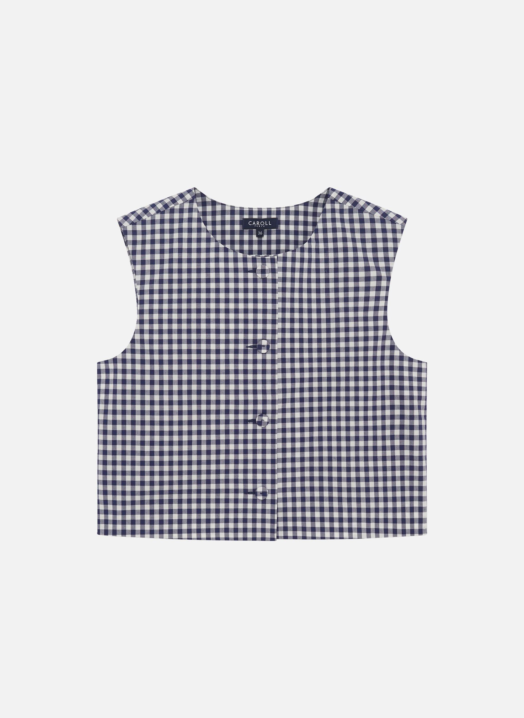 Korte mouw overhemden 252C-CNOEMIE1 dames blauw Caroll Korte mouw overhemden 252C-CNOEMIE1 dames blauw CRLIMP/AQUA BLUE/VICHY