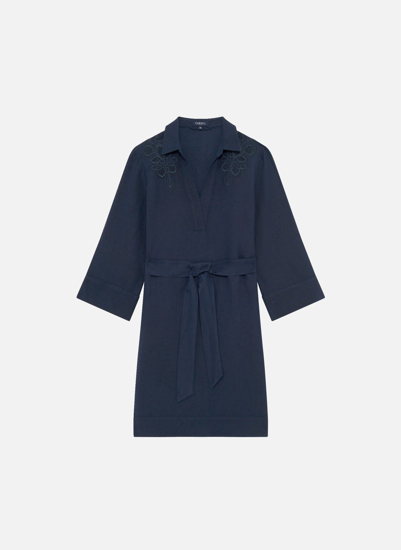 Kleider 252R-RVANINA damen blau Caroll Kleider 252R-RVANINA damen blau SKY CAPTAIN