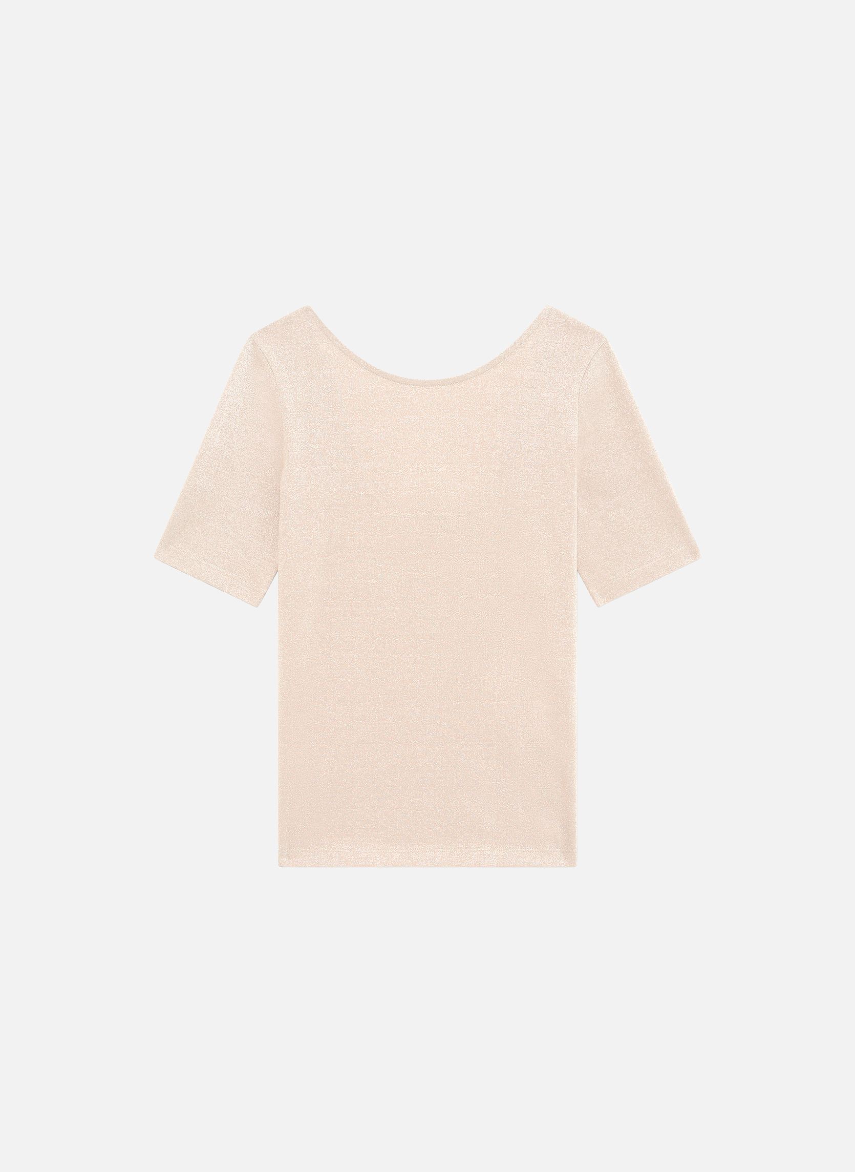 Tee-shirts manches courtes 252T-TINES femme beige Caroll Tee-shirts manches courtes 252T-TINES femme beige WHISPER PINK