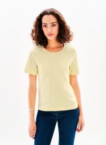 Tee-shirts manches courtes 241T-THUGO femme jaune Caroll Tee-shirts manches courtes 241T-THUGO femme jaune FRENCH VANILLA