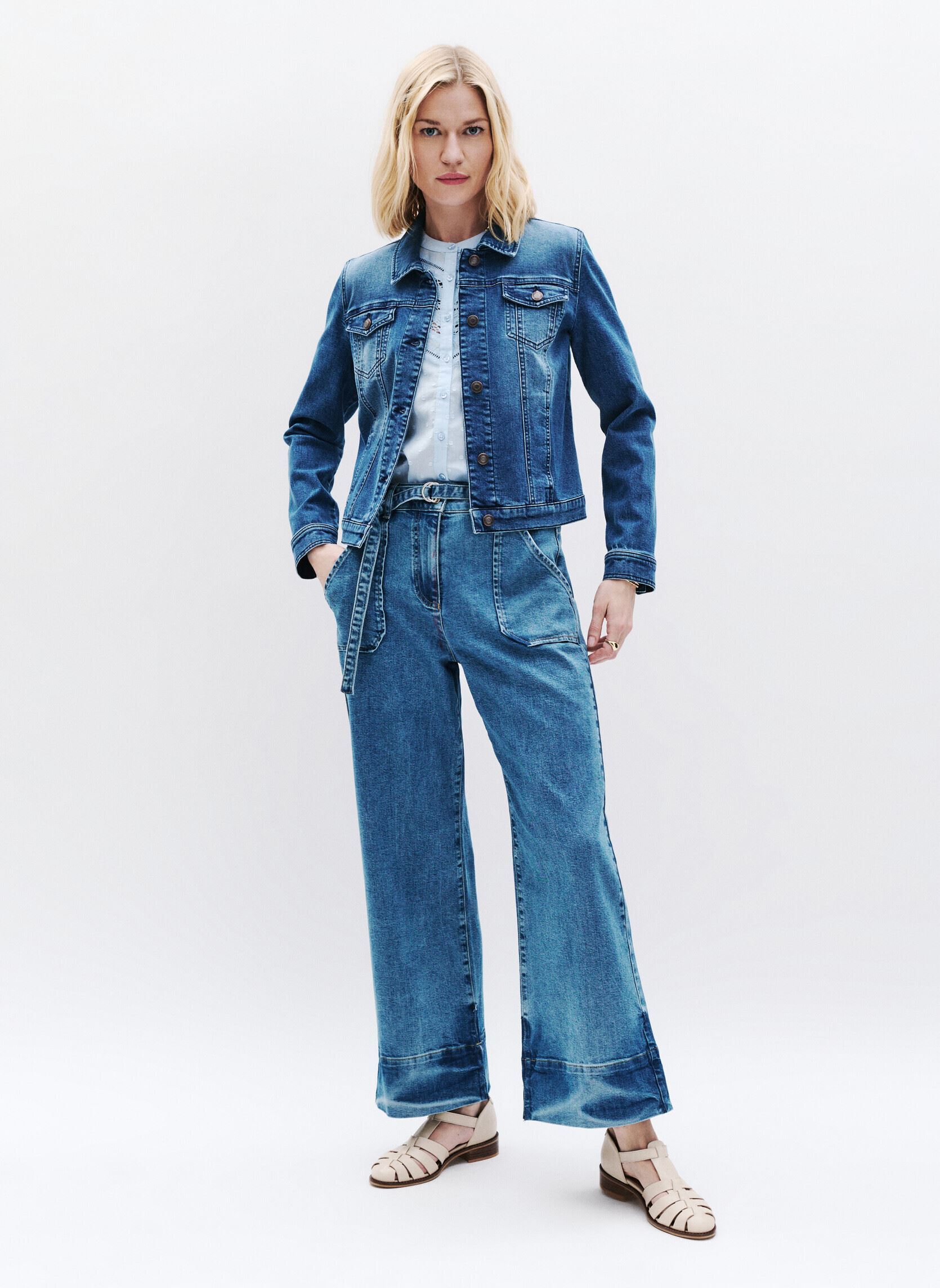 Spijkerjassen 251V-VHOLIDAY dames blauw Caroll Spijkerjassen 251V-VHOLIDAY dames blauw DENIM MOYEN