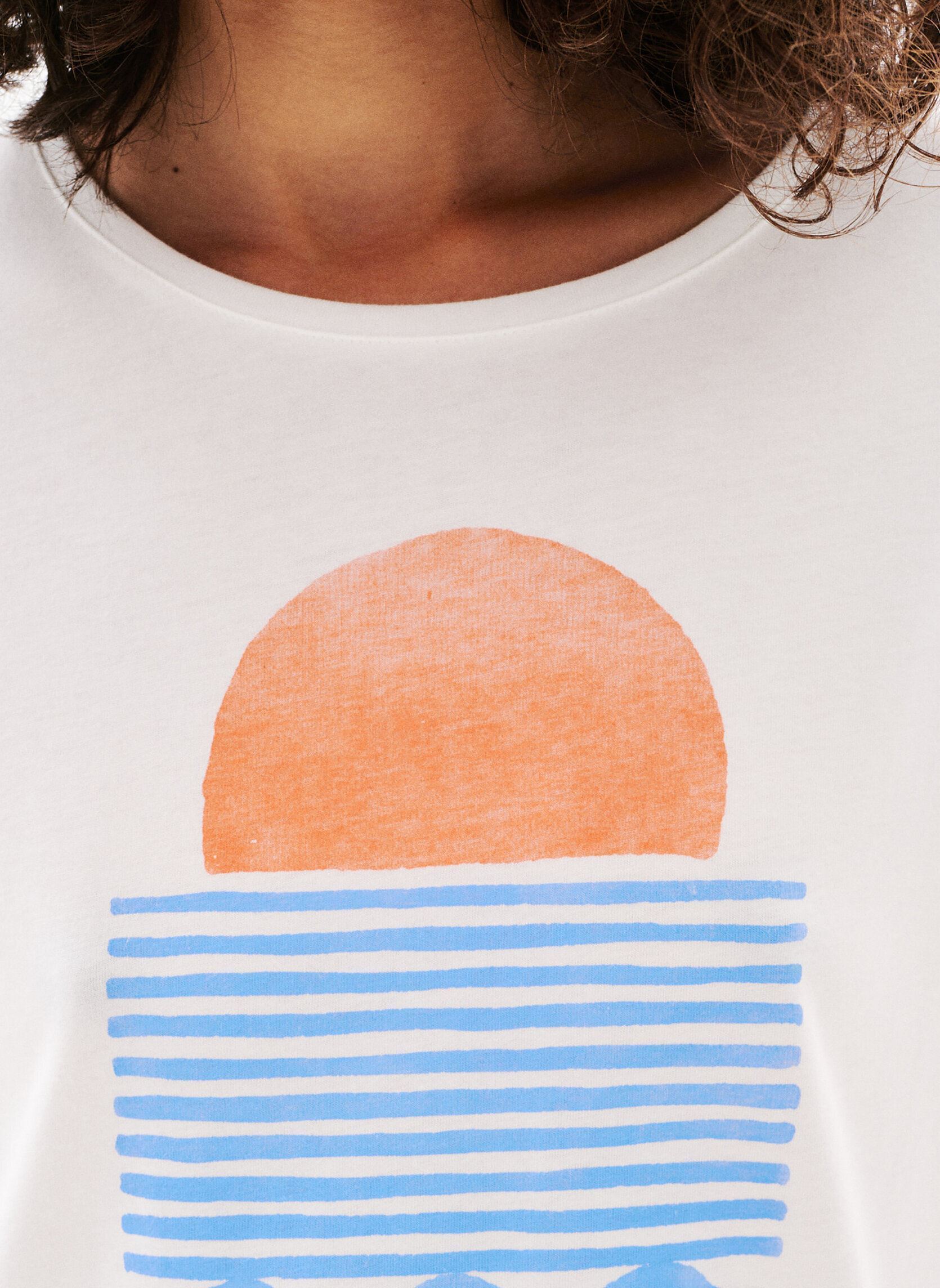 Kurzarm-T-Shirts 252T-TIM-OCEAN damen weiß Caroll Kurzarm-T-Shirts 252T-TIM-OCEAN damen weiß CLOUD DANCER