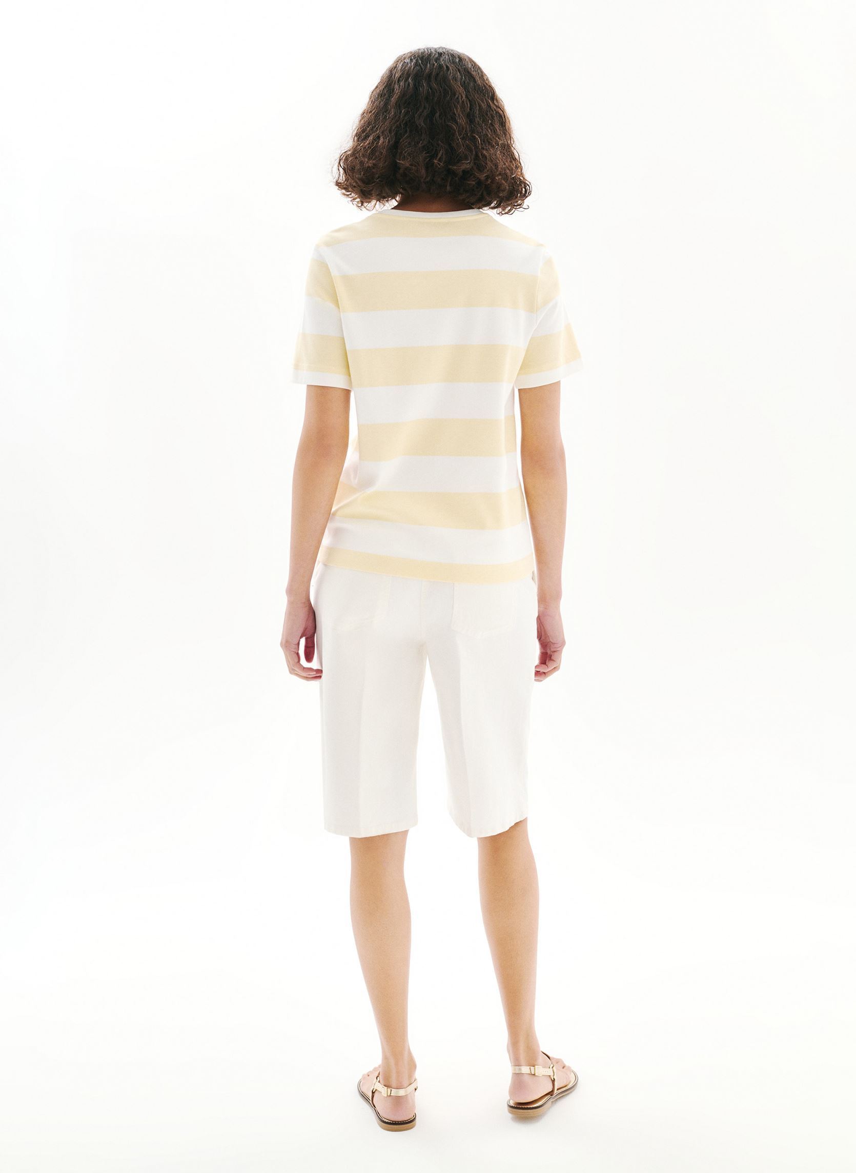 Kurzarm-T-Shirts 252T-THUGO3 damen gelb Caroll Kurzarm-T-Shirts 252T-THUGO3 damen gelb FRENCH VANILLA