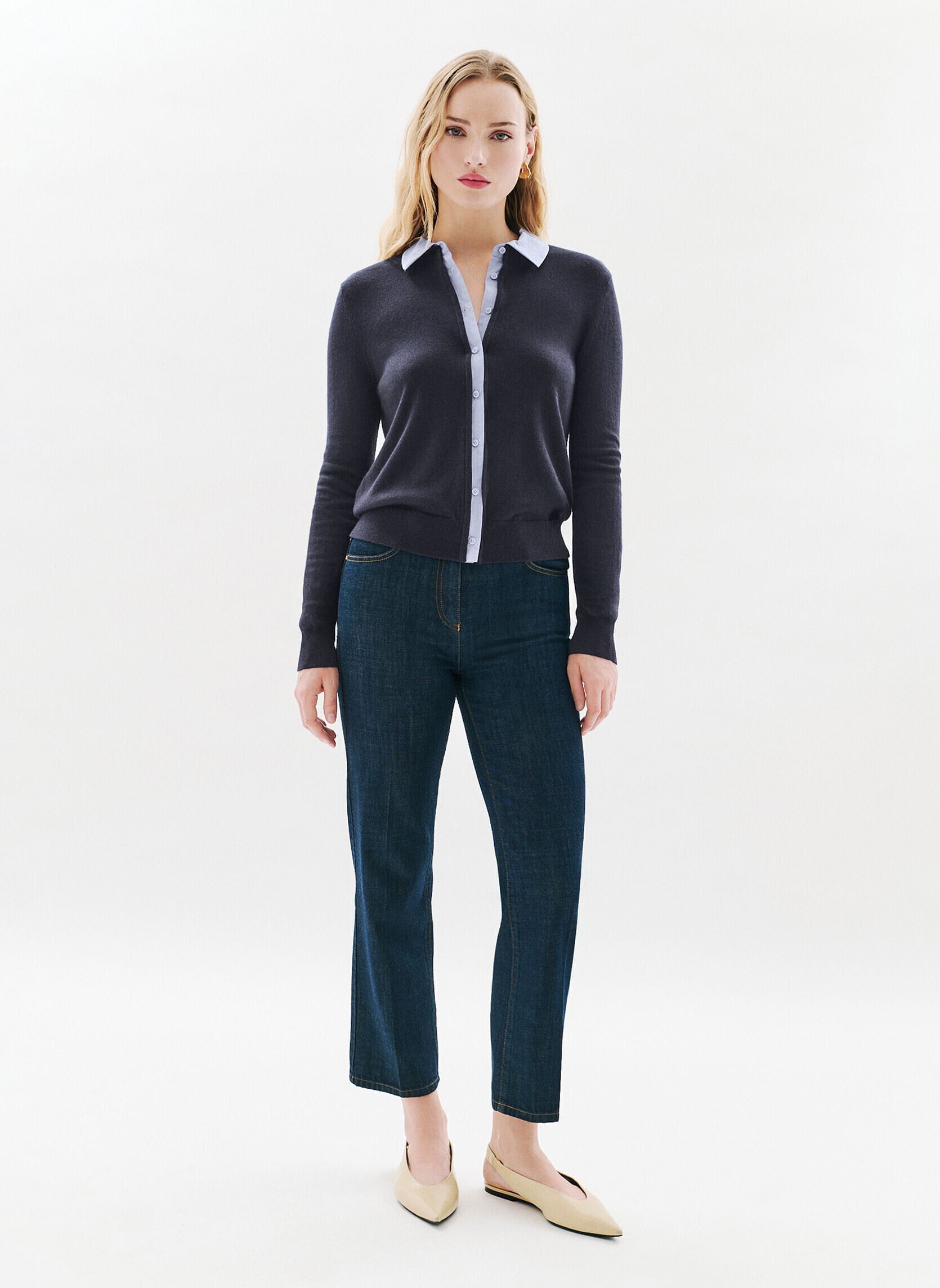 Pullover 252K-MPHOEBE2 damen blau Caroll Pullover 252K-MPHOEBE2 damen blau SKY CAPTAIN
