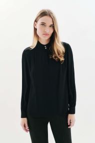Blouses met lange mouwen 252C-COSMA dames zwart