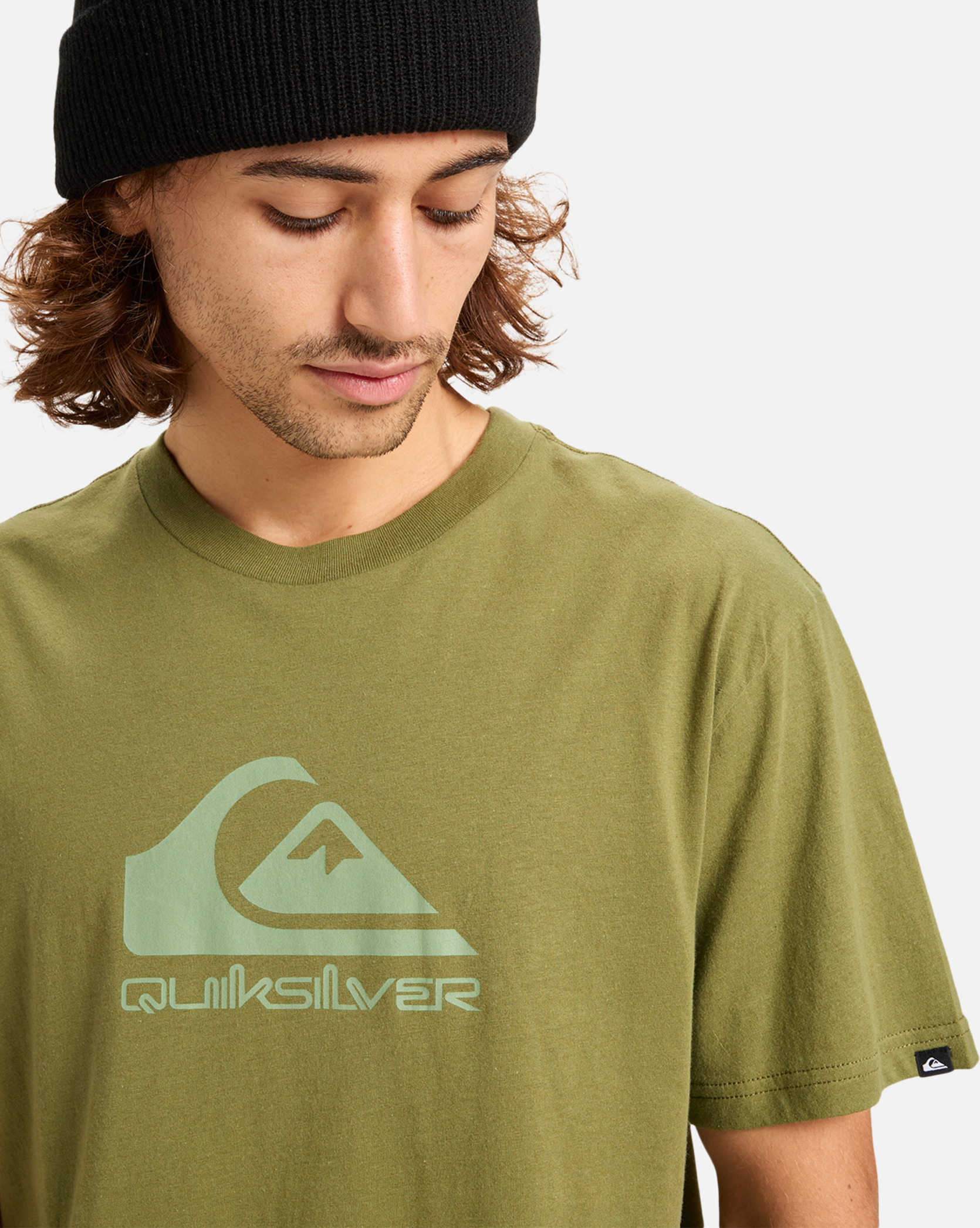 Tee-shirts Ev Comp Logo homme vert Quiksilver Tee-shirts Ev Comp Logo homme vert Kaki