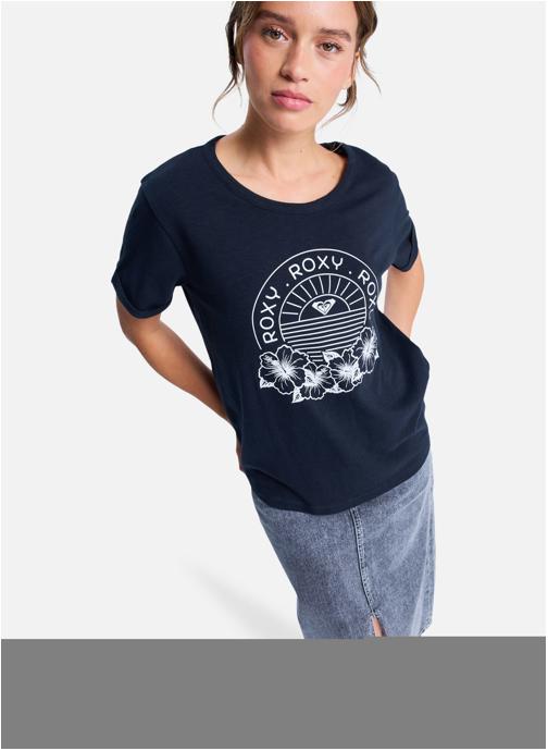 Roxy Tee-shirts T-Shirt, manches courtes, col rond, Floral. femme noir