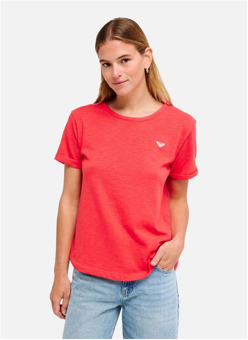 Roxy Tee-shirts T-Shirt, manches courtes, col rond, . femme rouge