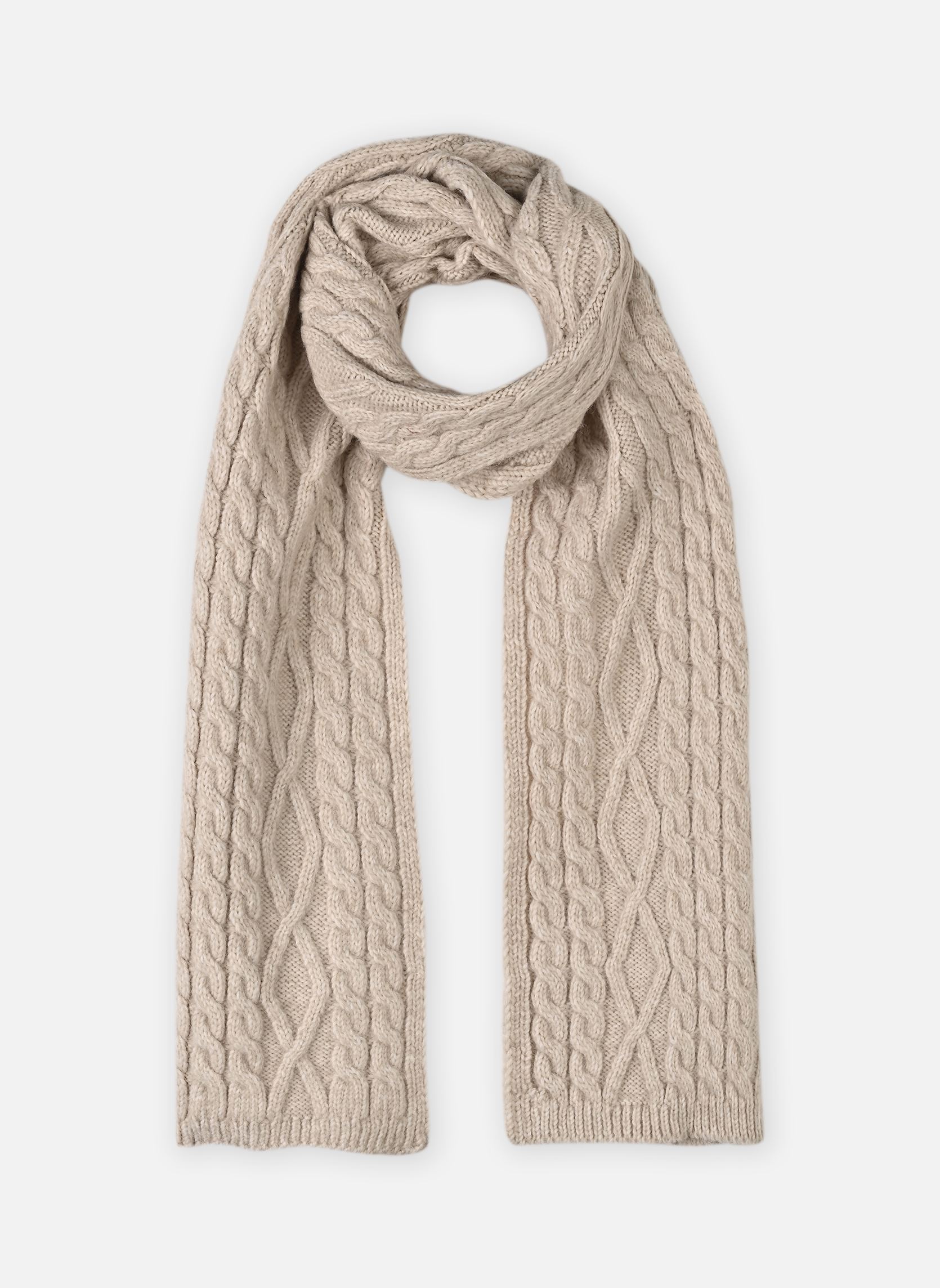 Echarpes IALUCY SC femme blanc Ichi Echarpes IALUCY SC femme blanc Oatmeal Melange