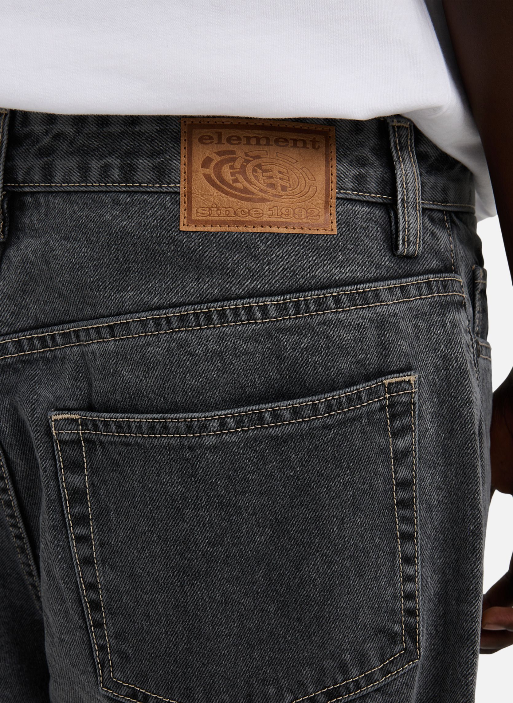 Jeans droit Big 5 Denim homme gris Element Jeans droit Big 5 Denim homme gris Gris