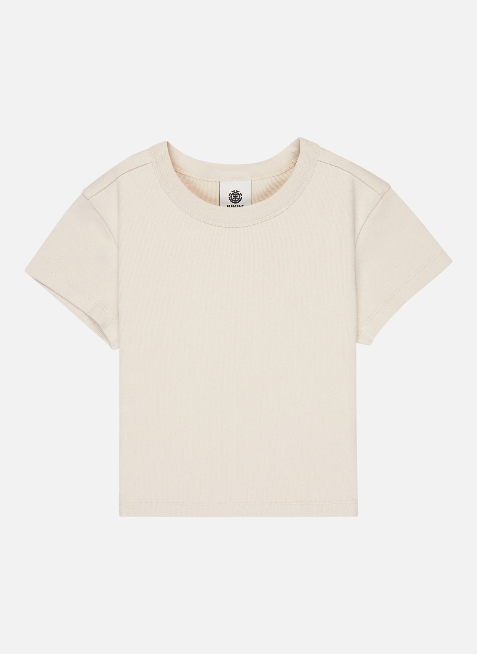 Tee-shirts Icon Crop W femme beige Element Tee-shirts Icon Crop W femme beige Beige