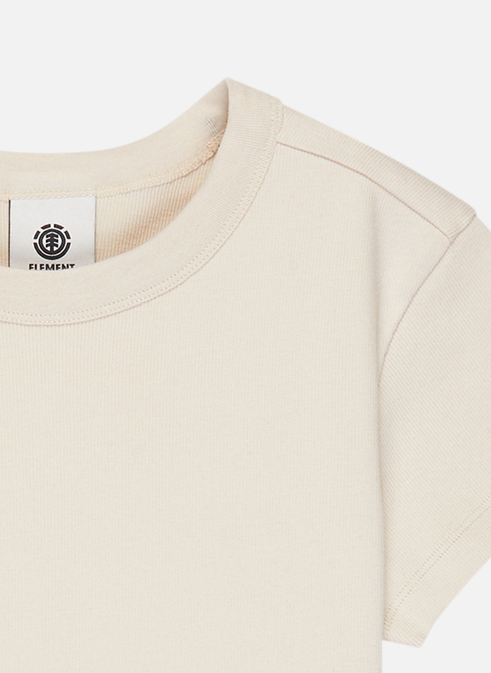 Tee-shirts Icon Crop W femme beige Element Tee-shirts Icon Crop W femme beige Beige